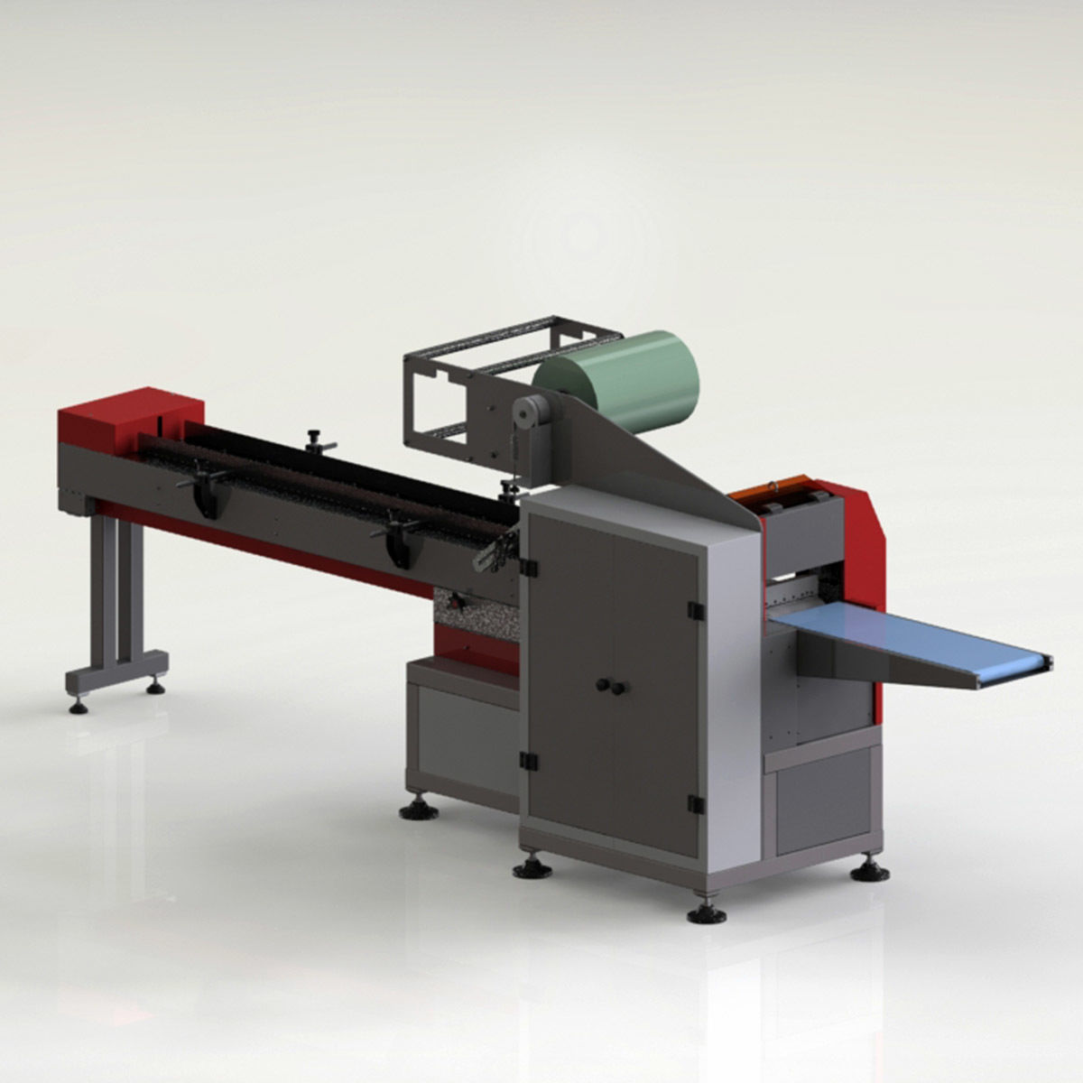 Flow pack packaging machine 3D model_7
