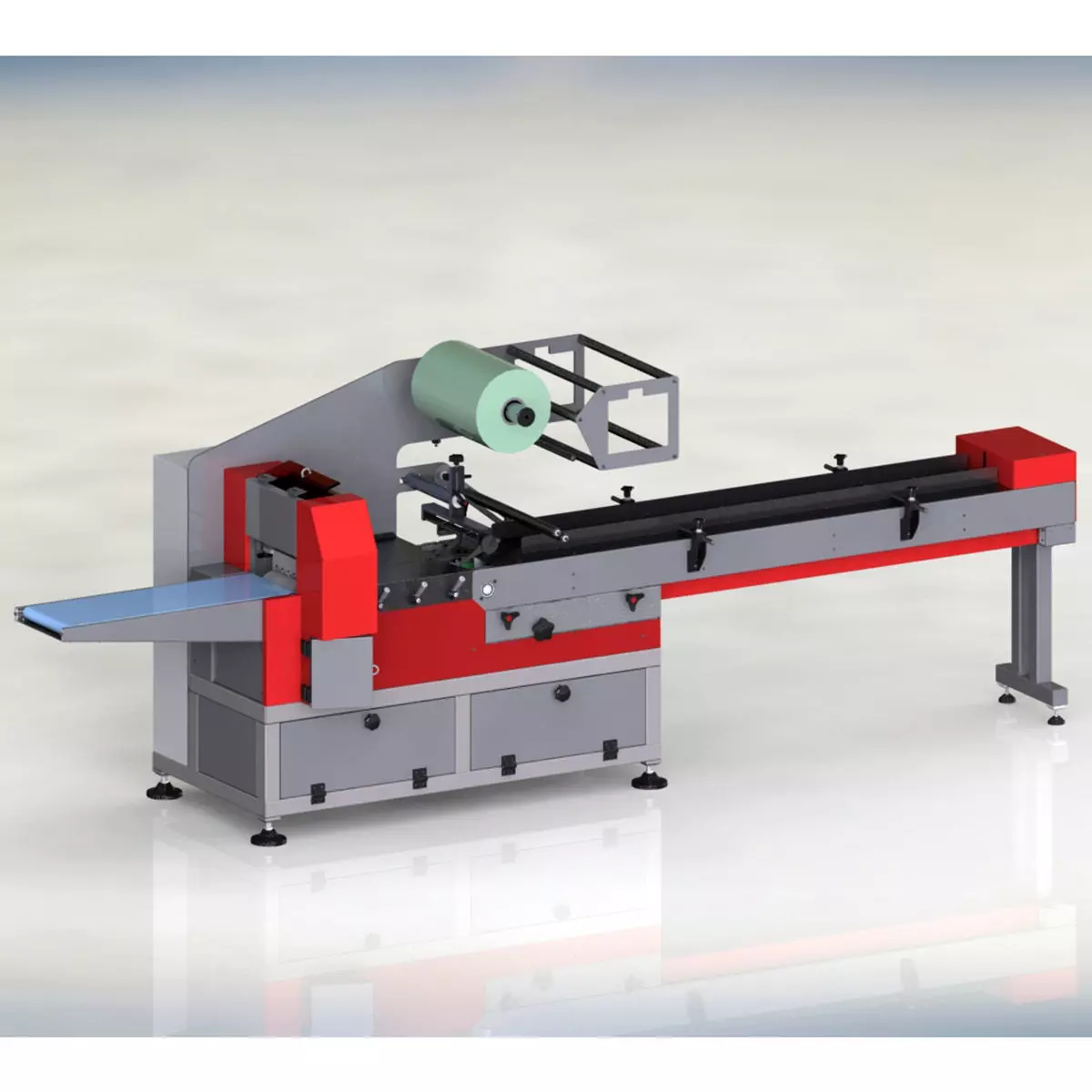 Flow pack packaging machine 3D model_0