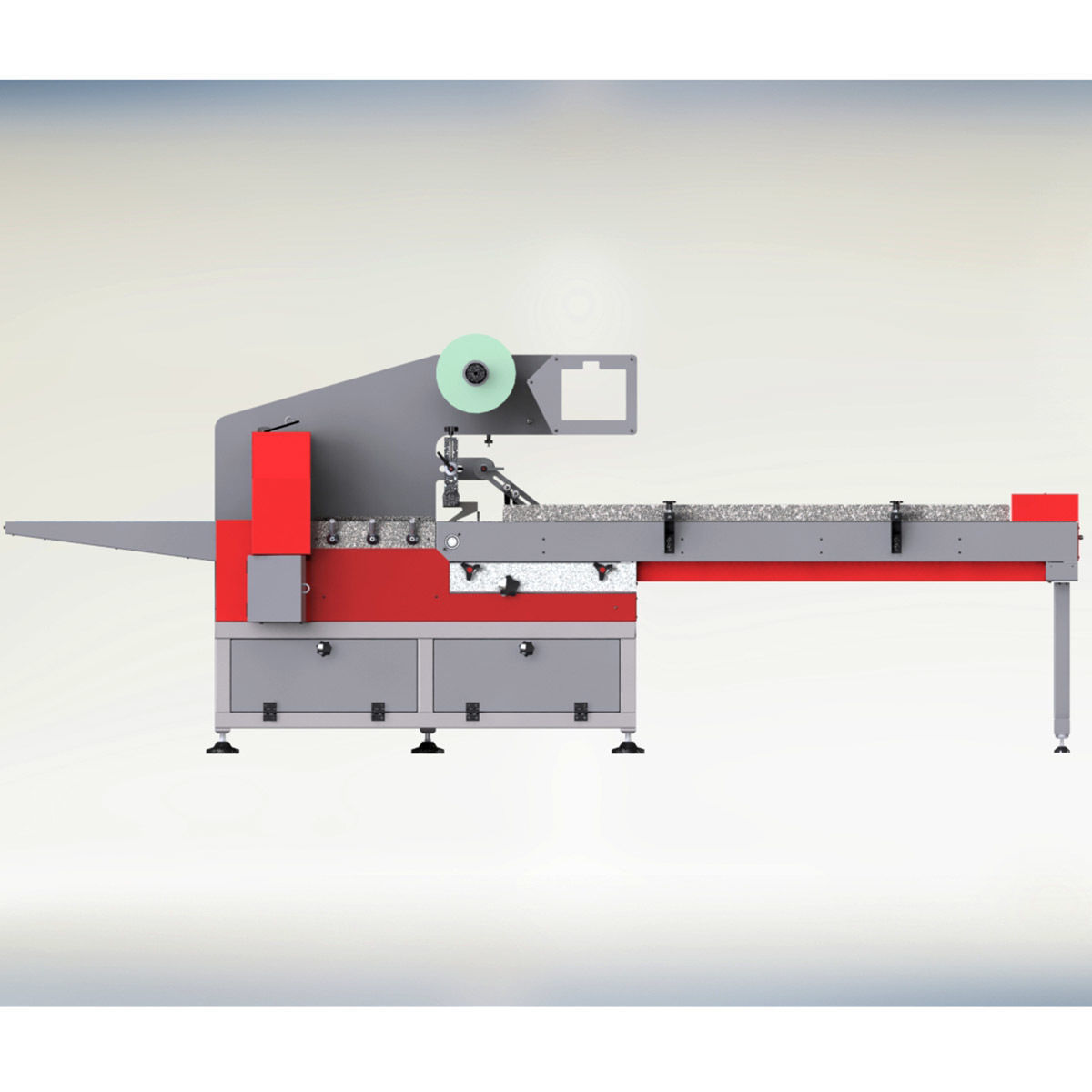 Flow pack packaging machine 3D model_2