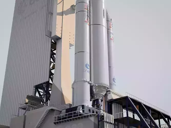 Ariane-5 Launch Pad 3D model