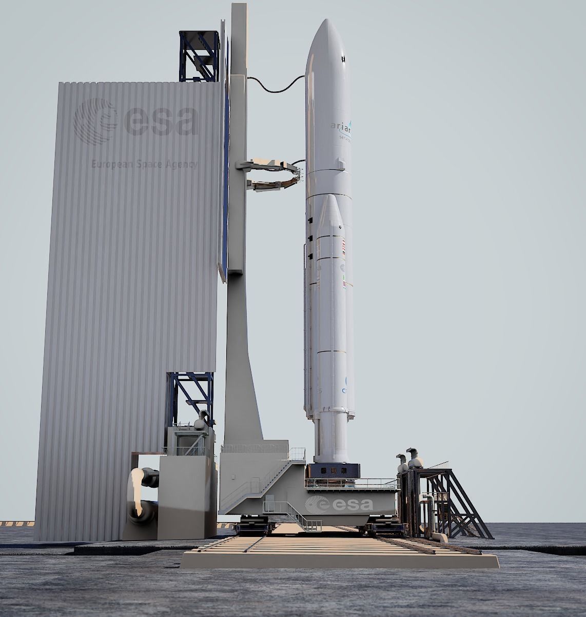 Ariane-5 Launch Pad 3D model_8