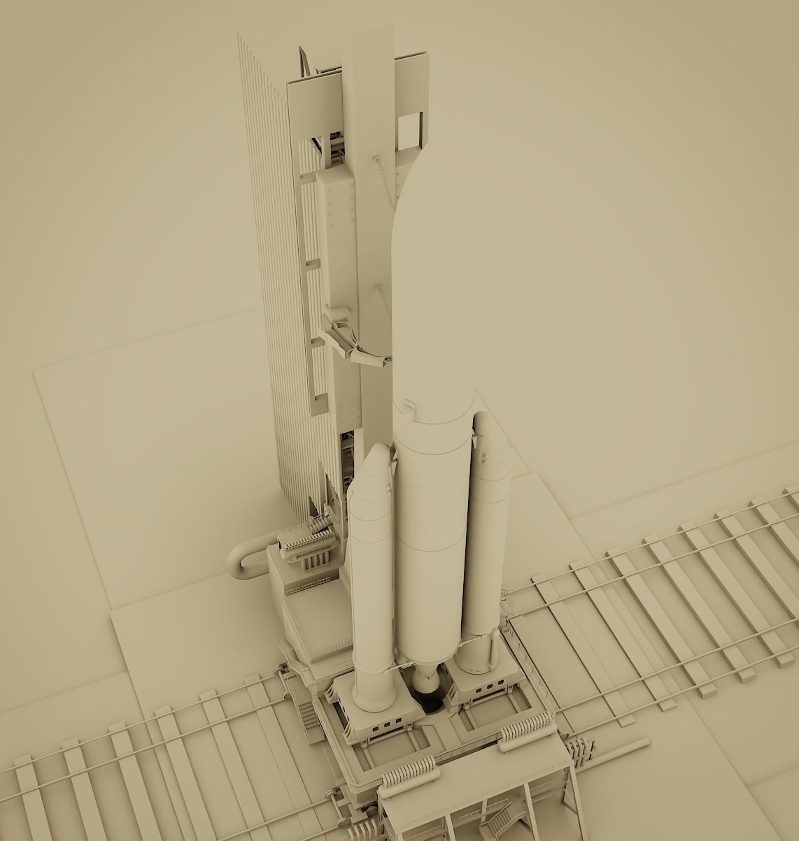 Ariane-5 Launch Pad 3D model_18