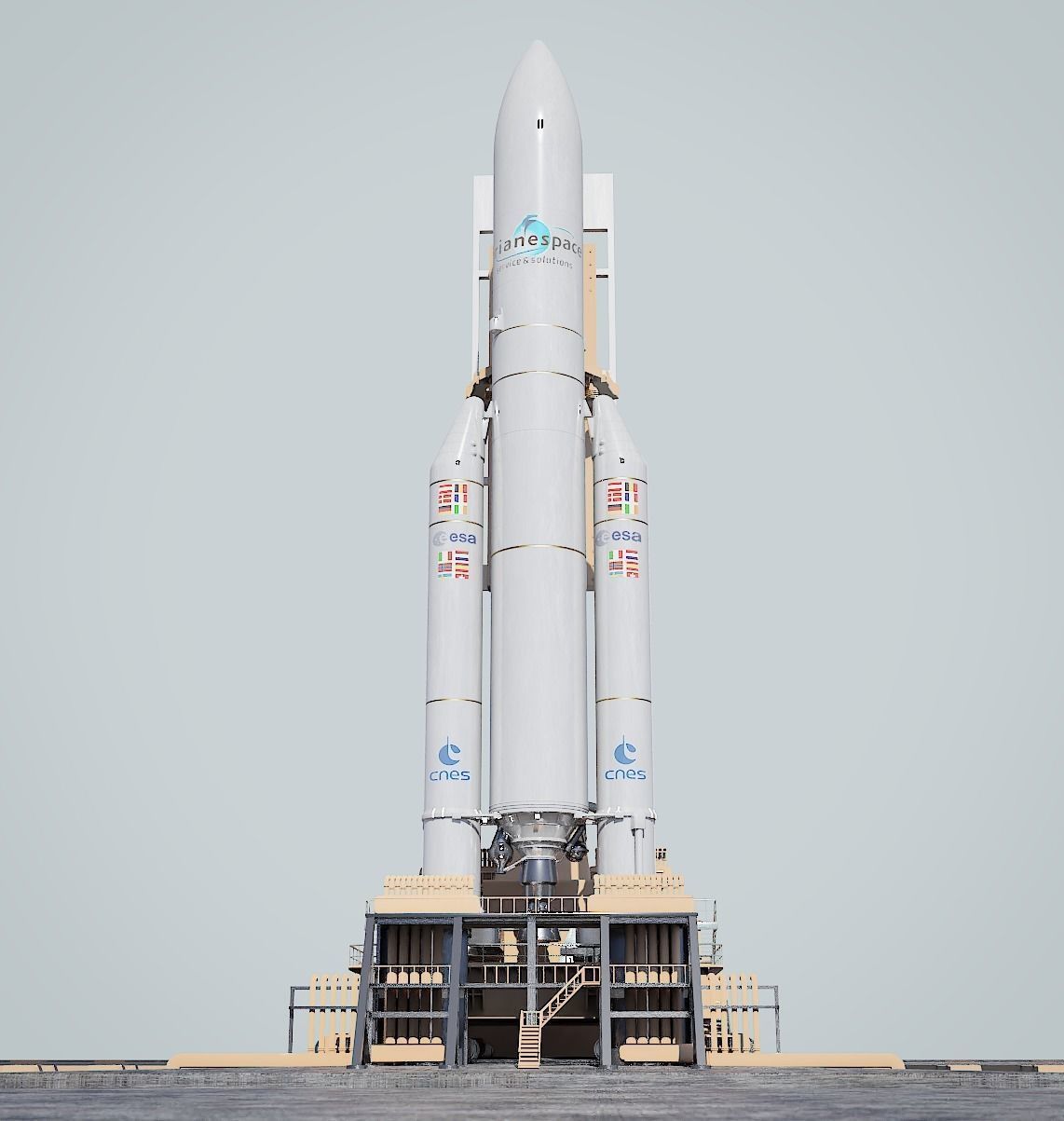 Ariane-5 Launch Pad 3D model_6