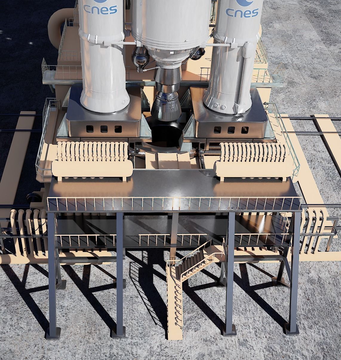 Ariane-5 Launch Pad 3D model_9