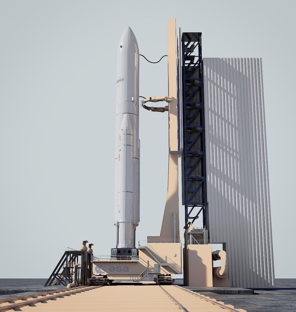 Ariane-5 Launch Pad 3D model_12