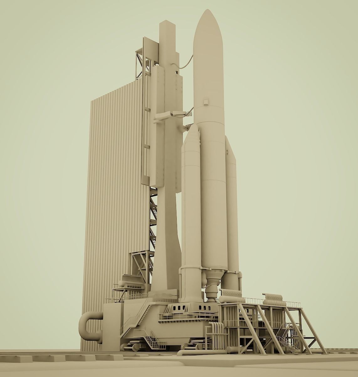 Ariane-5 Launch Pad 3D model_16