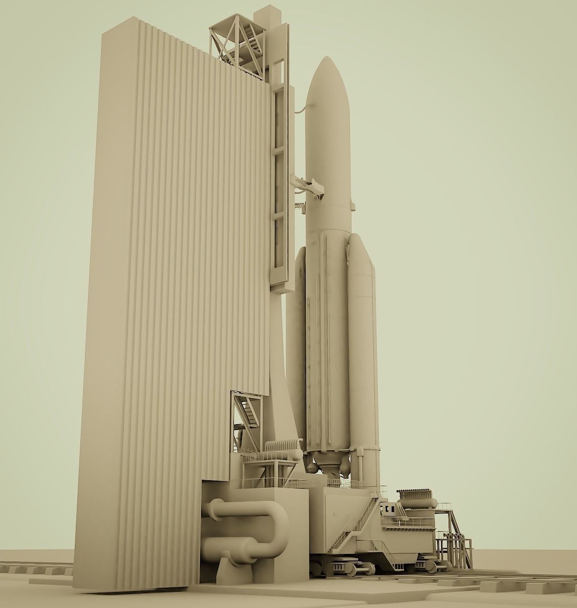 Ariane-5 Launch Pad 3D model_17