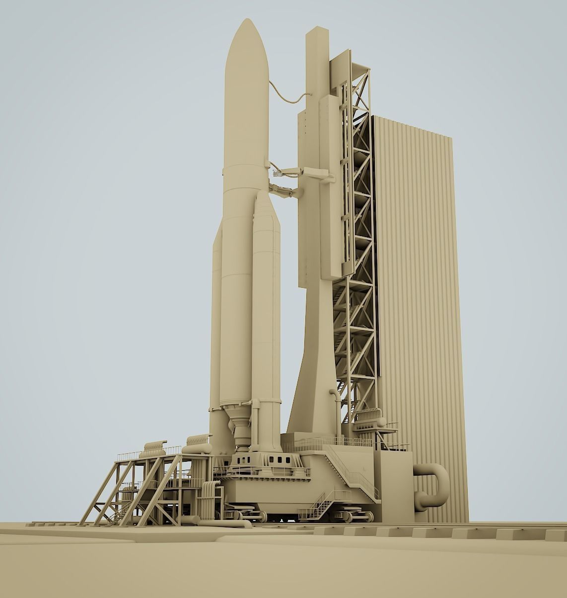 Ariane-5 Launch Pad 3D model_14