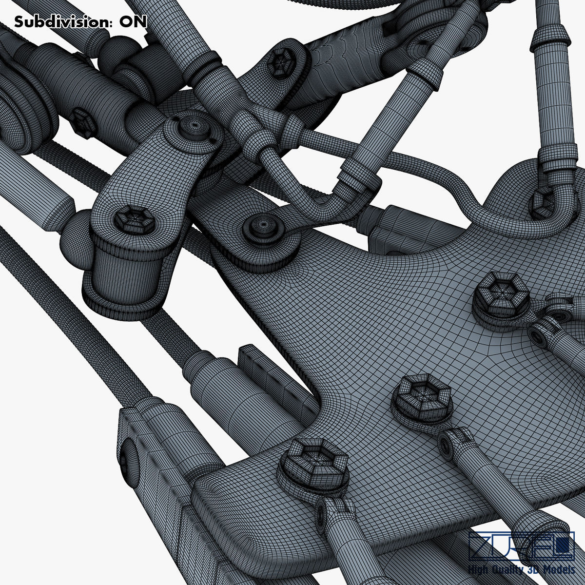 Robotic hand v 2 3D model_52