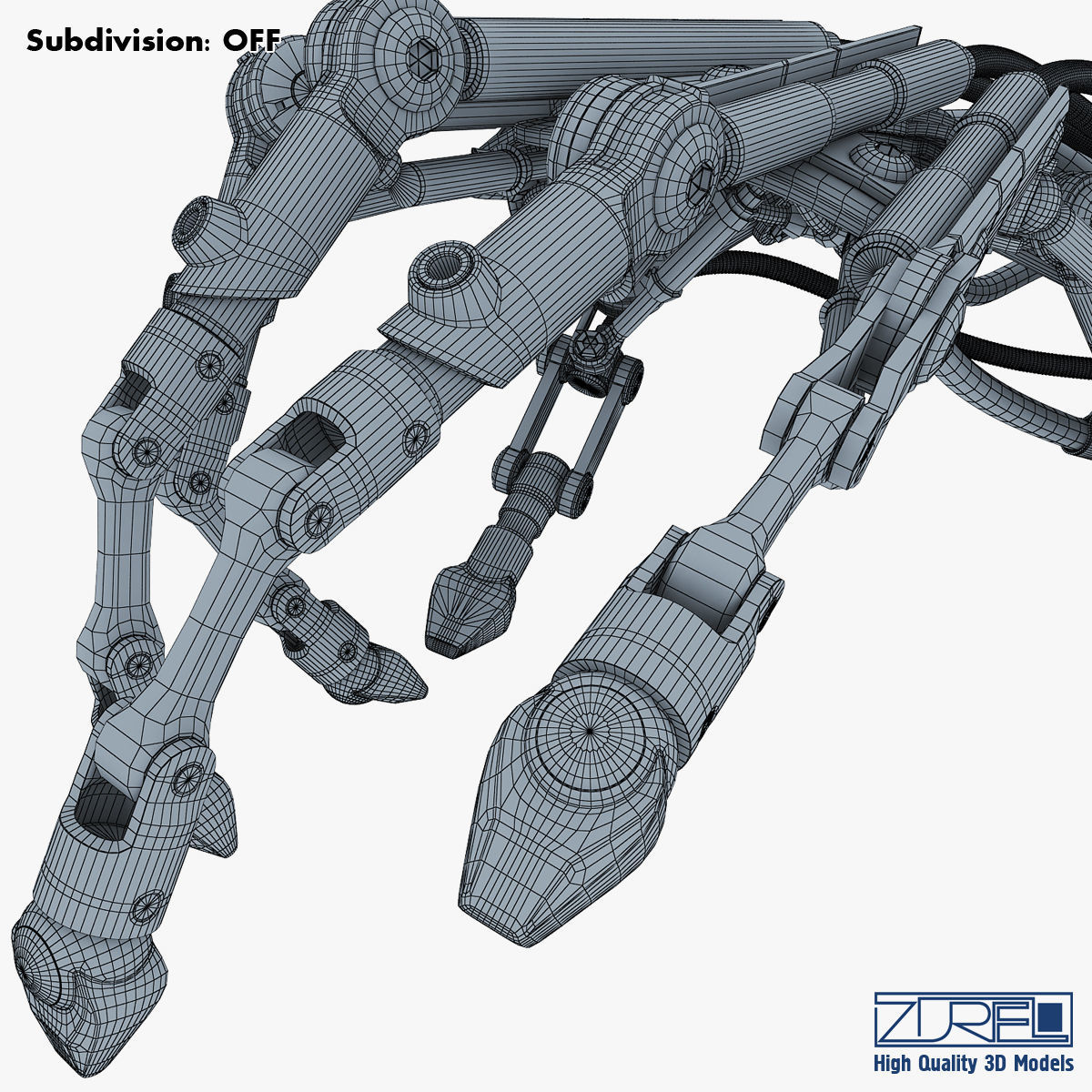 Robotic hand v 2 3D model_47