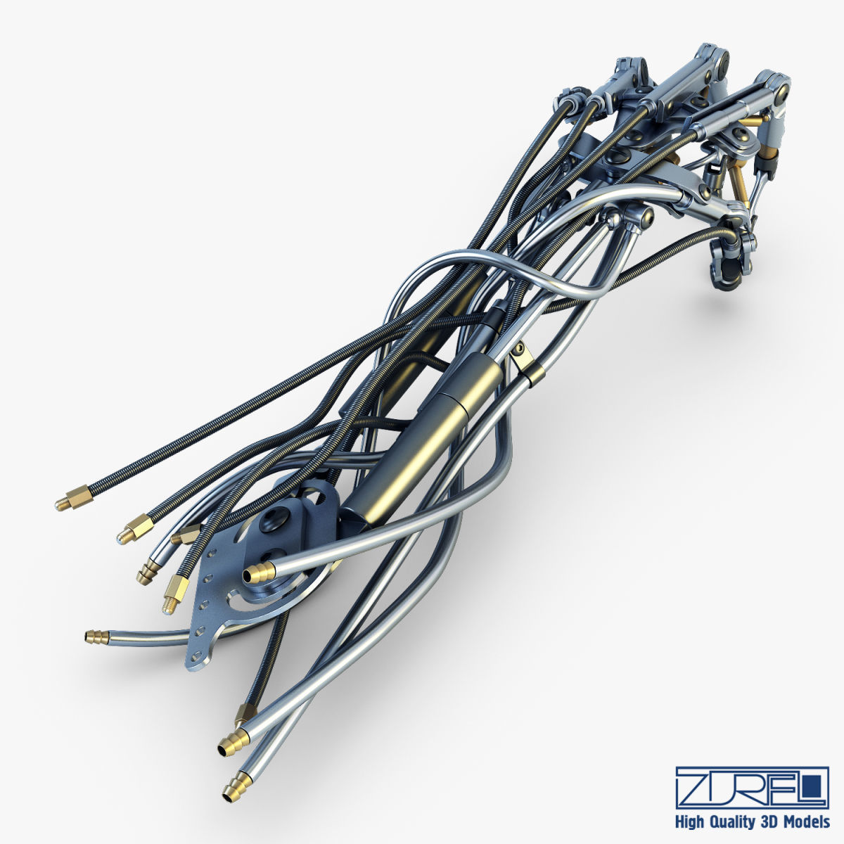 Robotic hand v 2 3D model_6