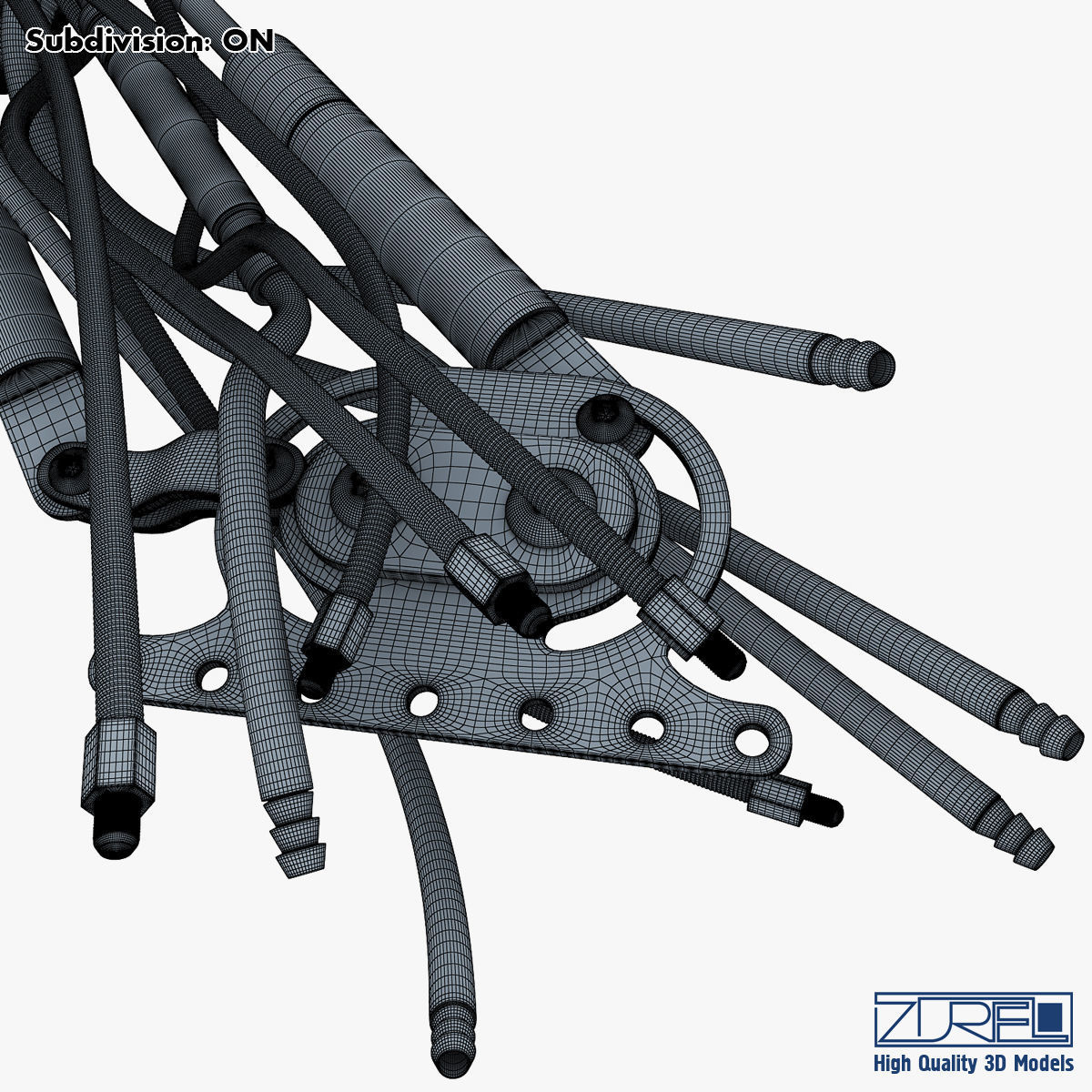 Robotic hand v 2 3D model_56