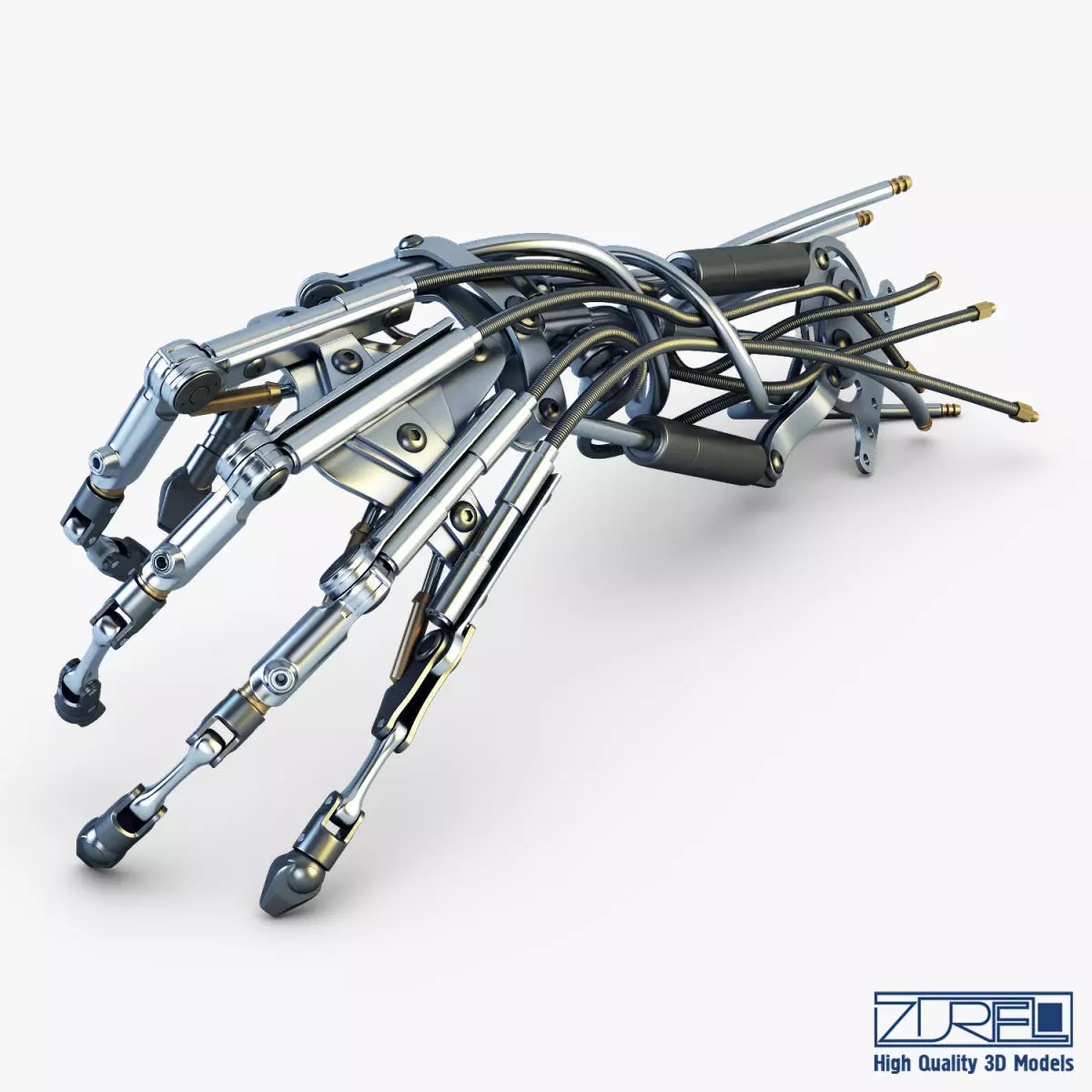 Robotic hand v 2 3D model_0