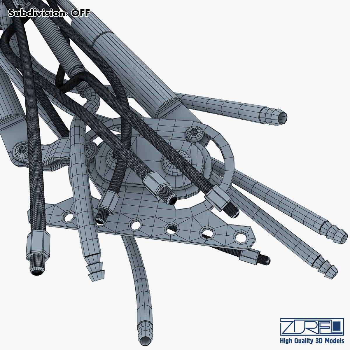 Robotic hand v 2 3D model_57