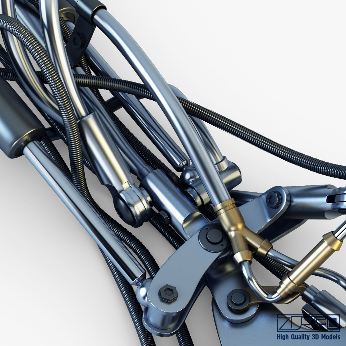 Robotic hand v 2 3D model_24