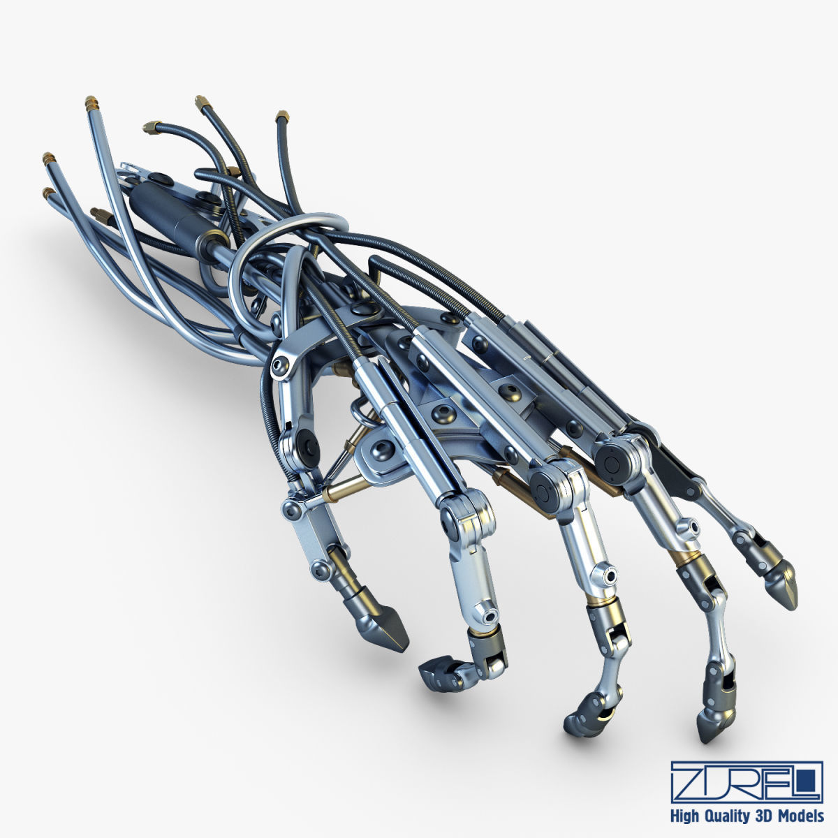 Robotic hand v 2 3D model_1