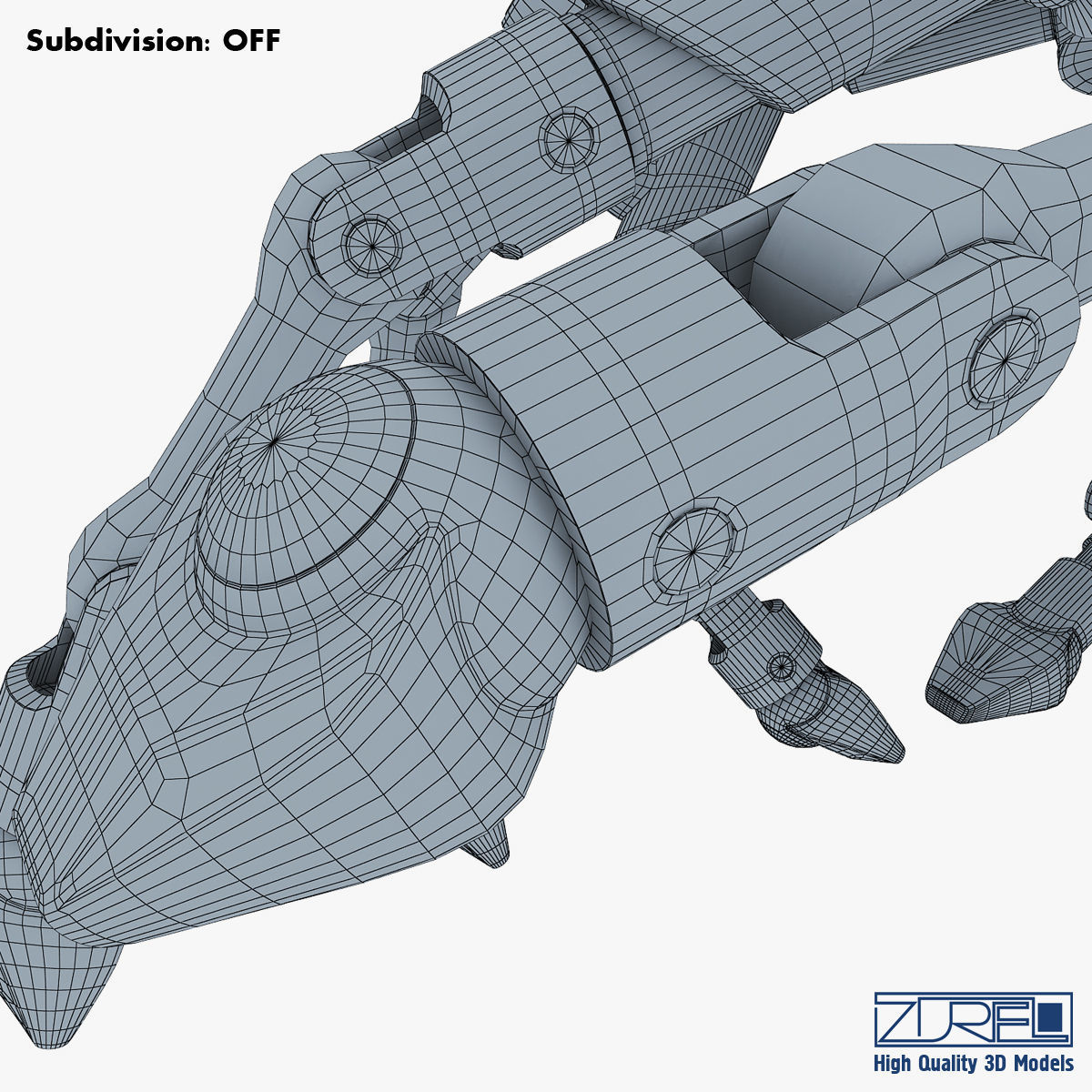 Robotic hand v 2 3D model_49