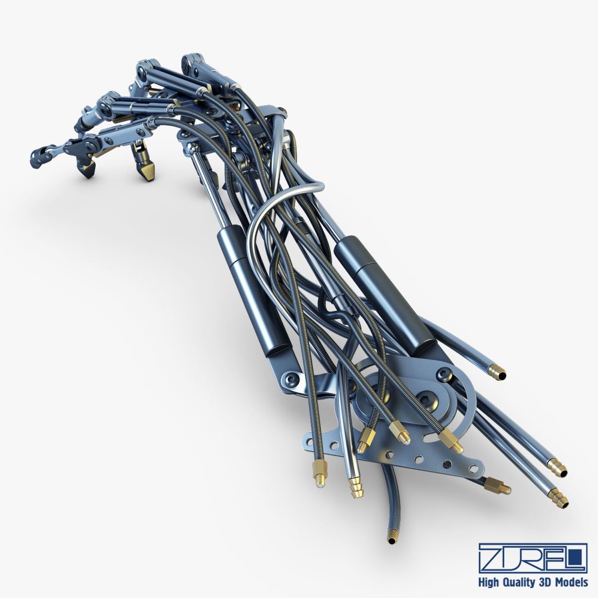 Robotic hand v 2 3D model_12