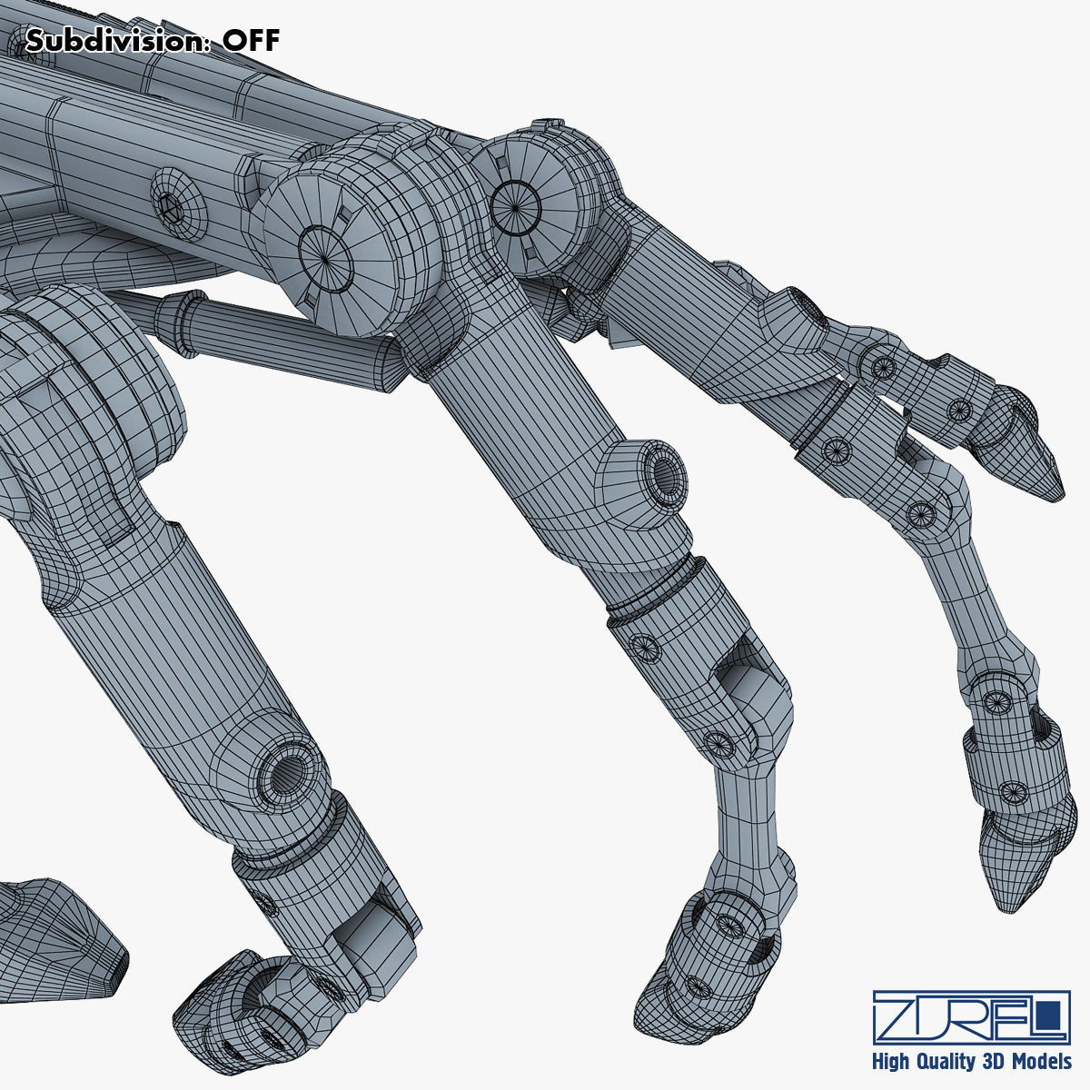 Robotic hand v 2 3D model_43