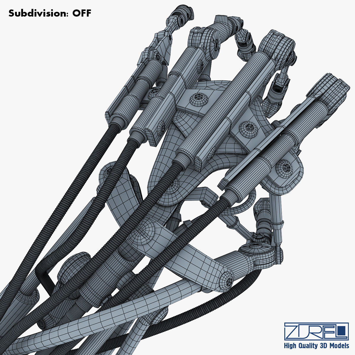 Robotic hand v 2 3D model_39