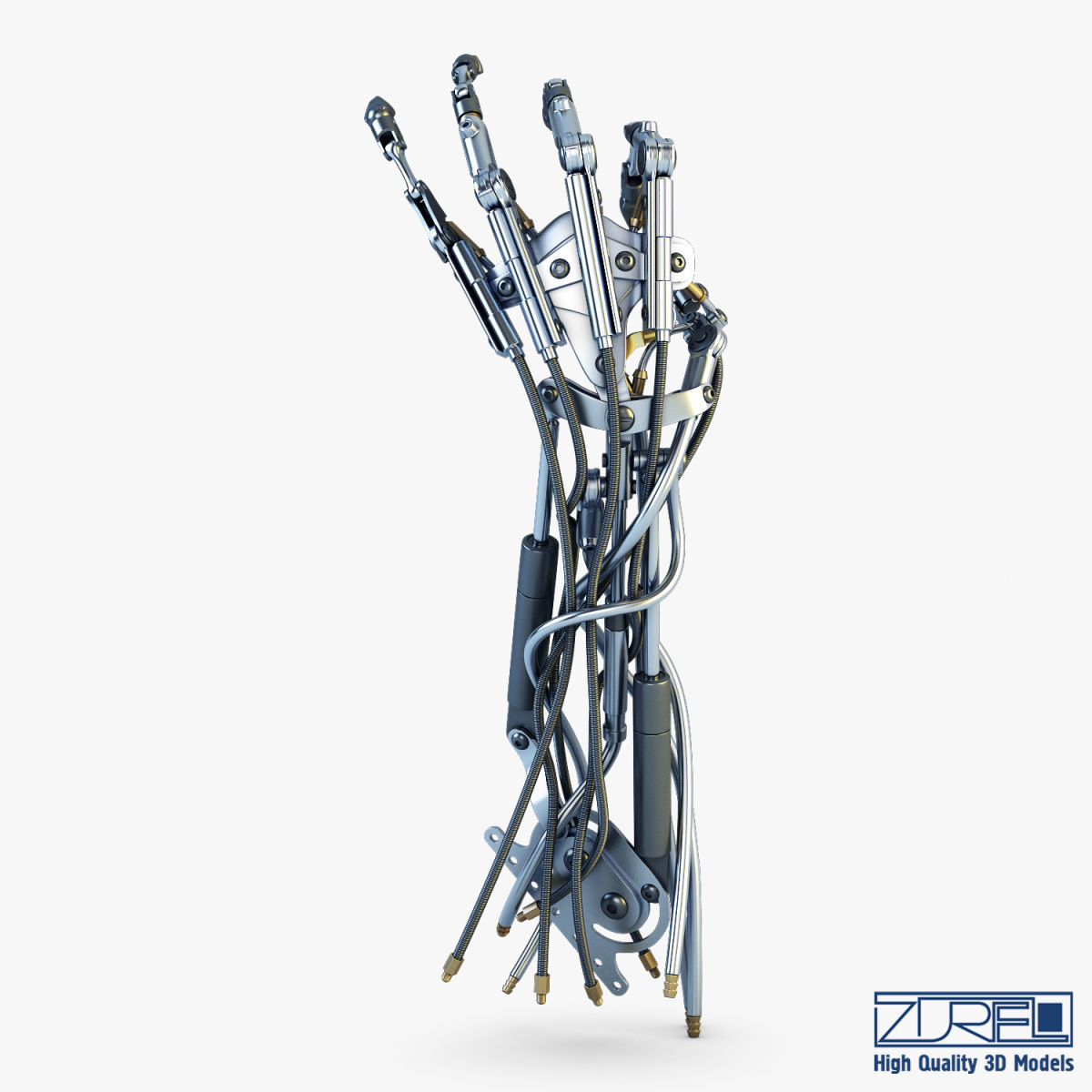 Robotic hand v 2 3D model_17