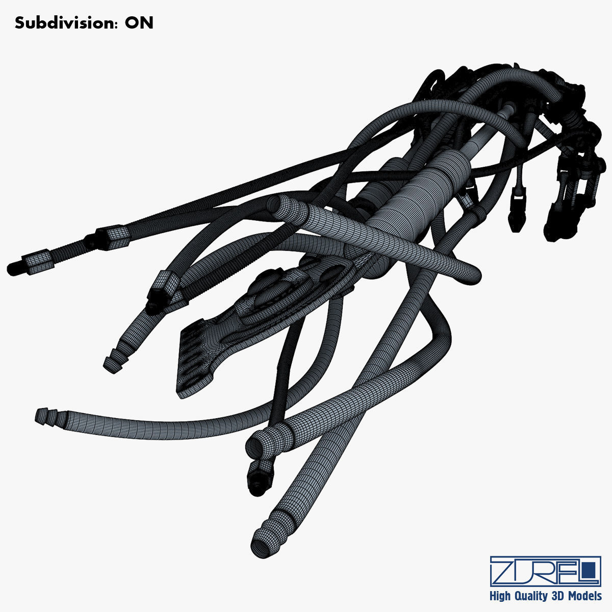 Robotic hand v 2 3D model_34