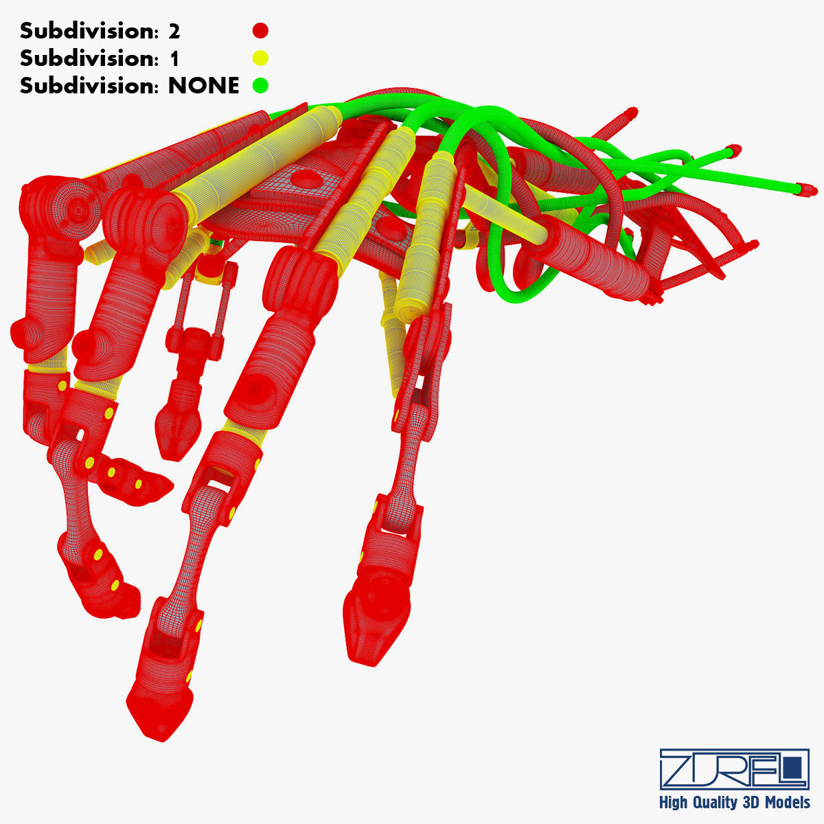 Robotic hand v 2 3D model_61