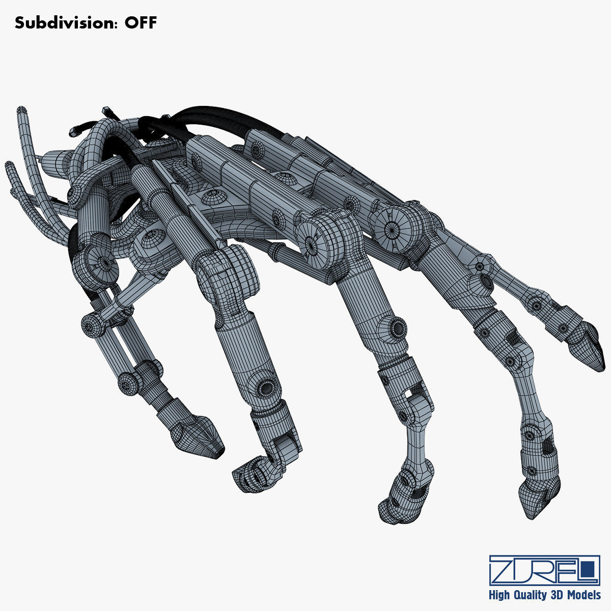 Robotic hand v 2 3D model_33