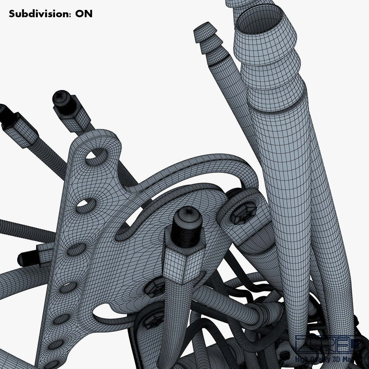 Robotic hand v 2 3D model_58