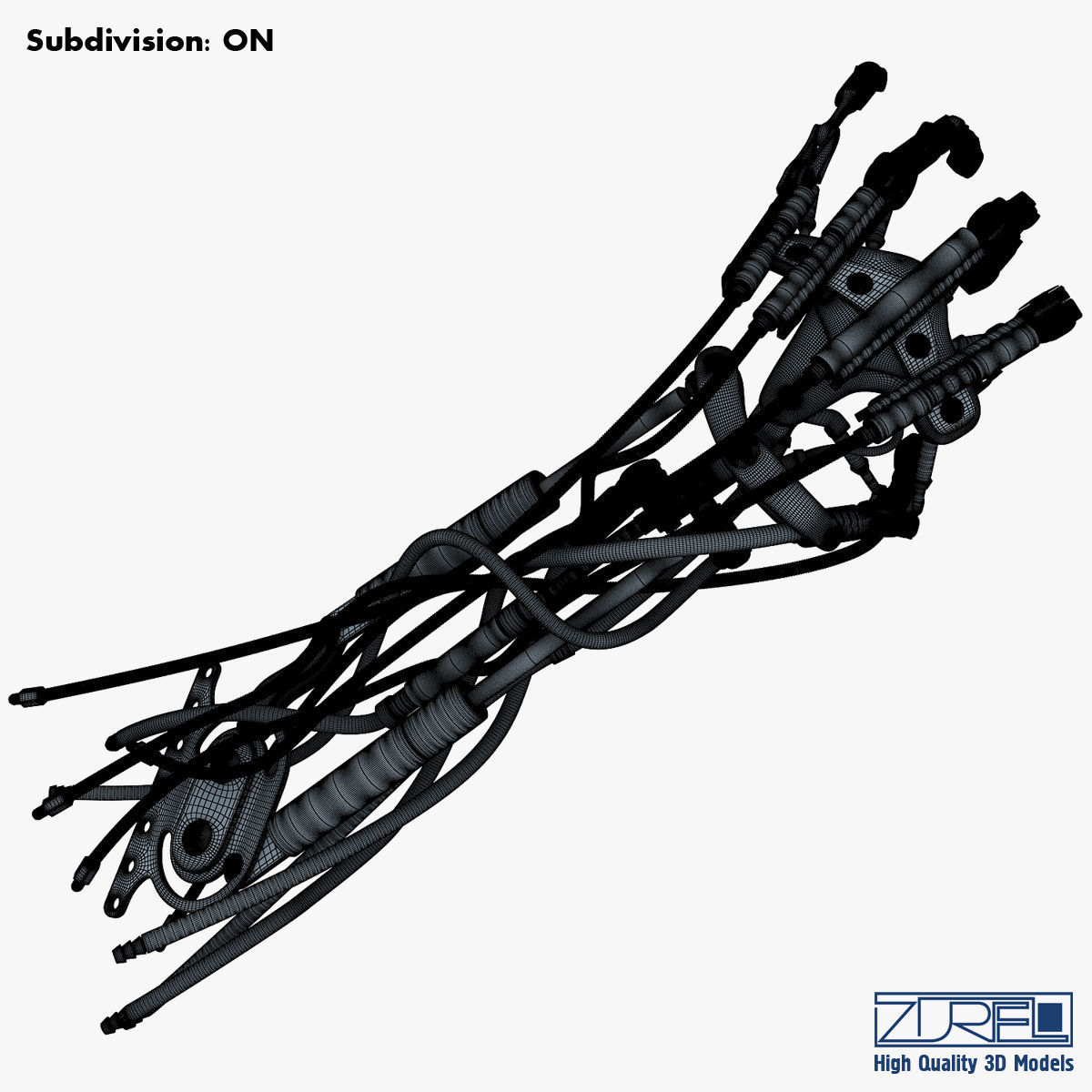 Robotic hand v 2 3D model_28