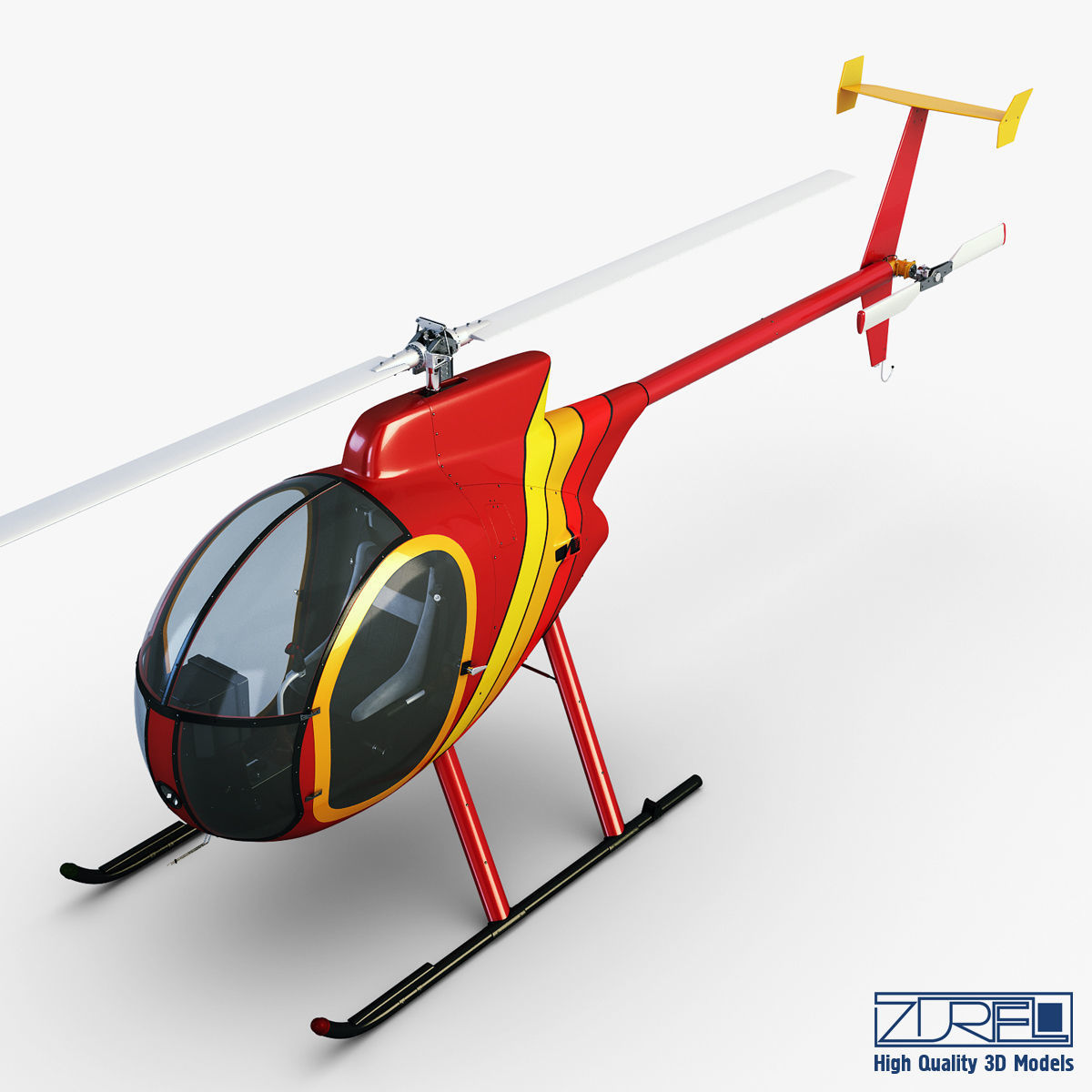 Revolution Mini-500 3D model_1