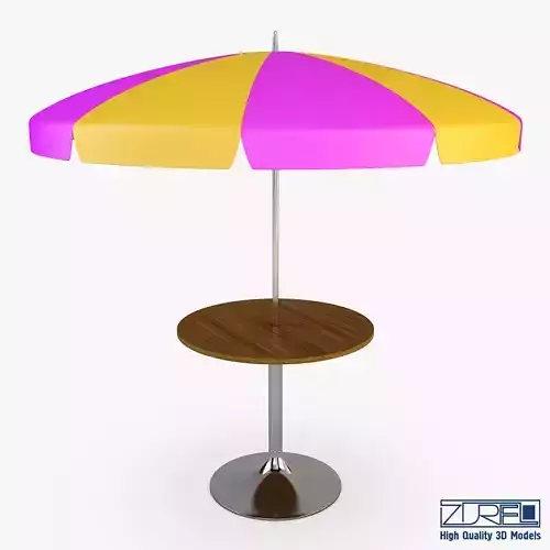 Patio table with umbrella v 3
