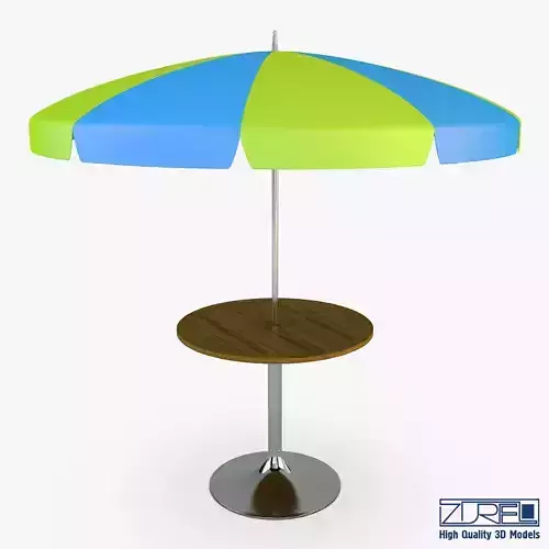 Patio table with umbrella v 1