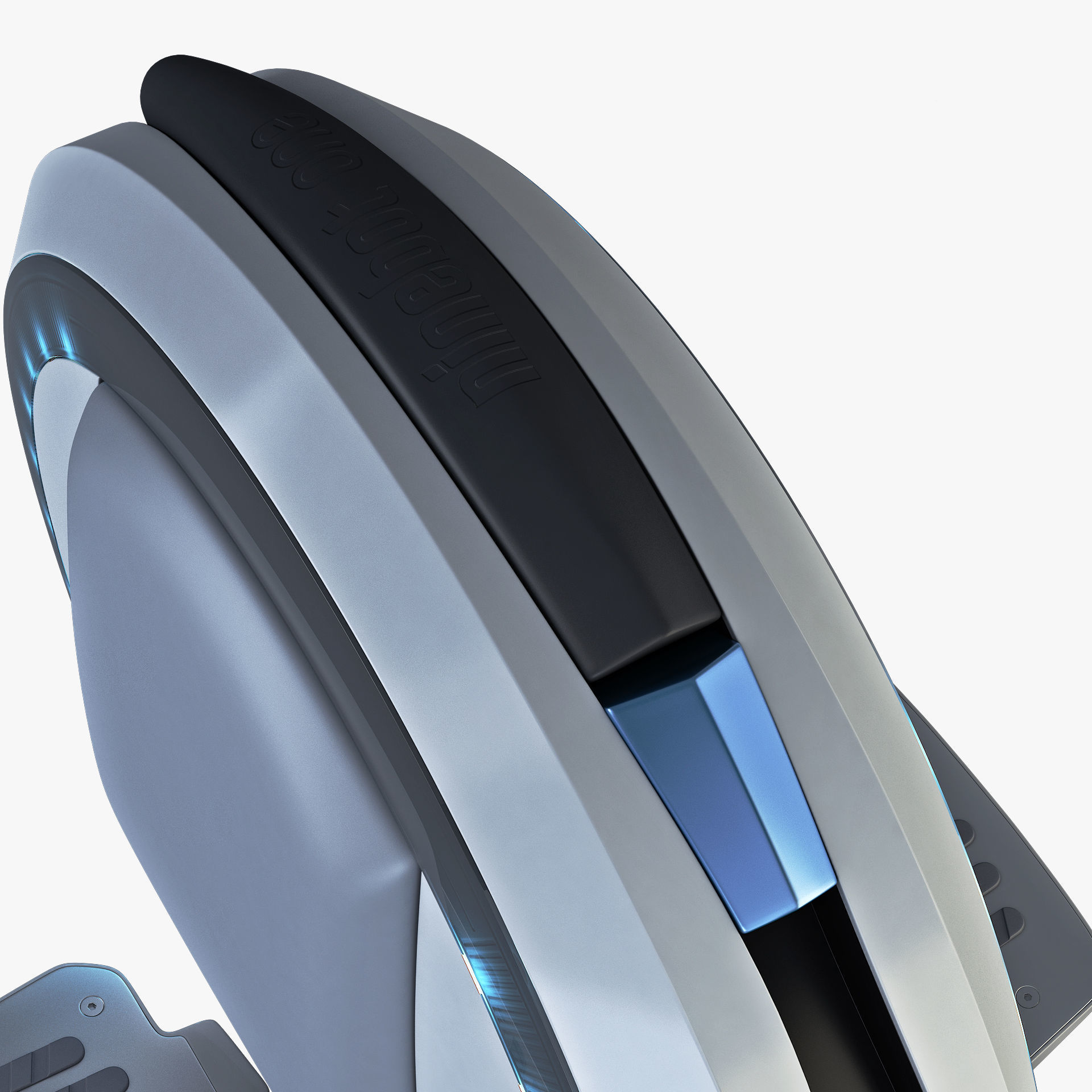 Ninebot One white 3D model_15