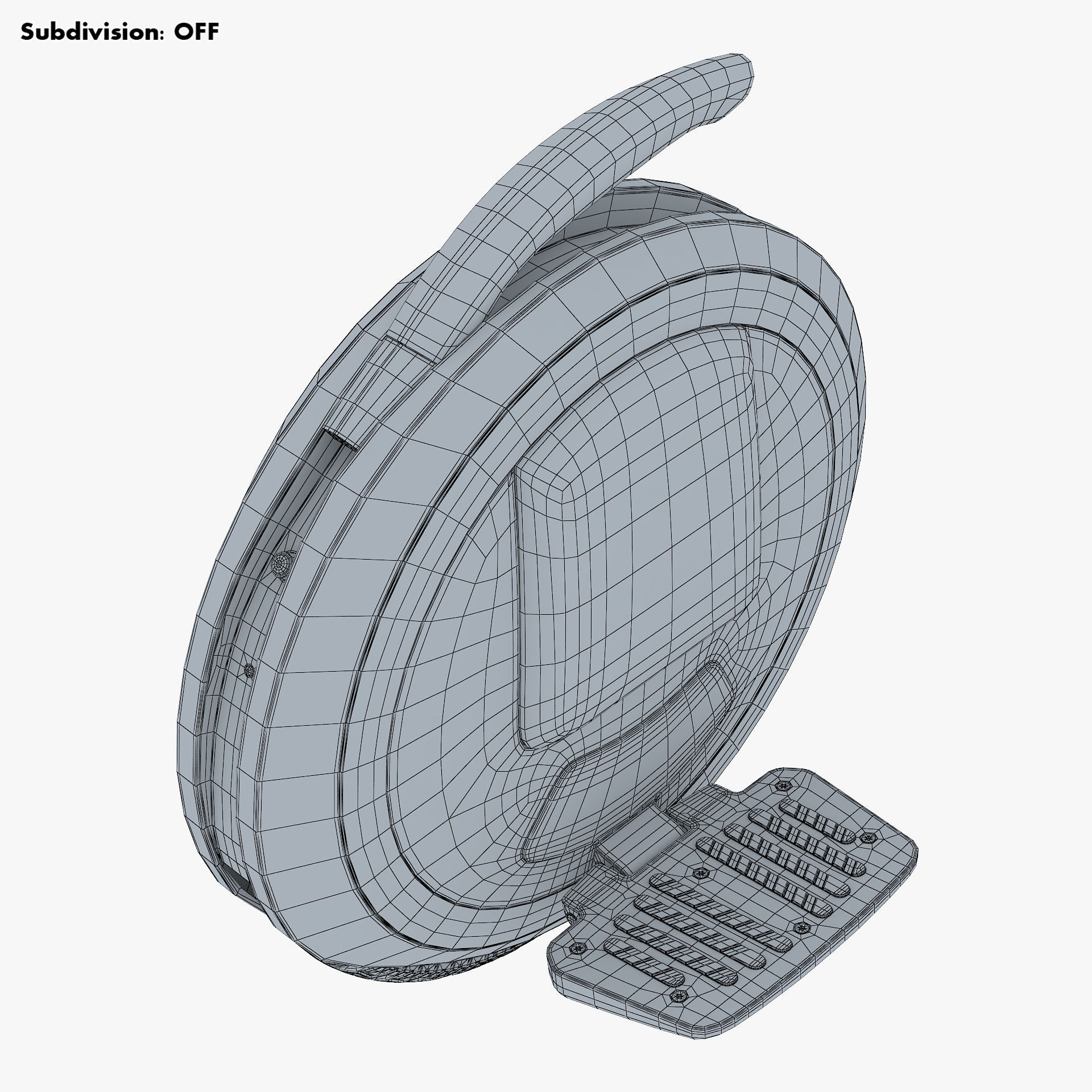 Ninebot One white 3D model_31
