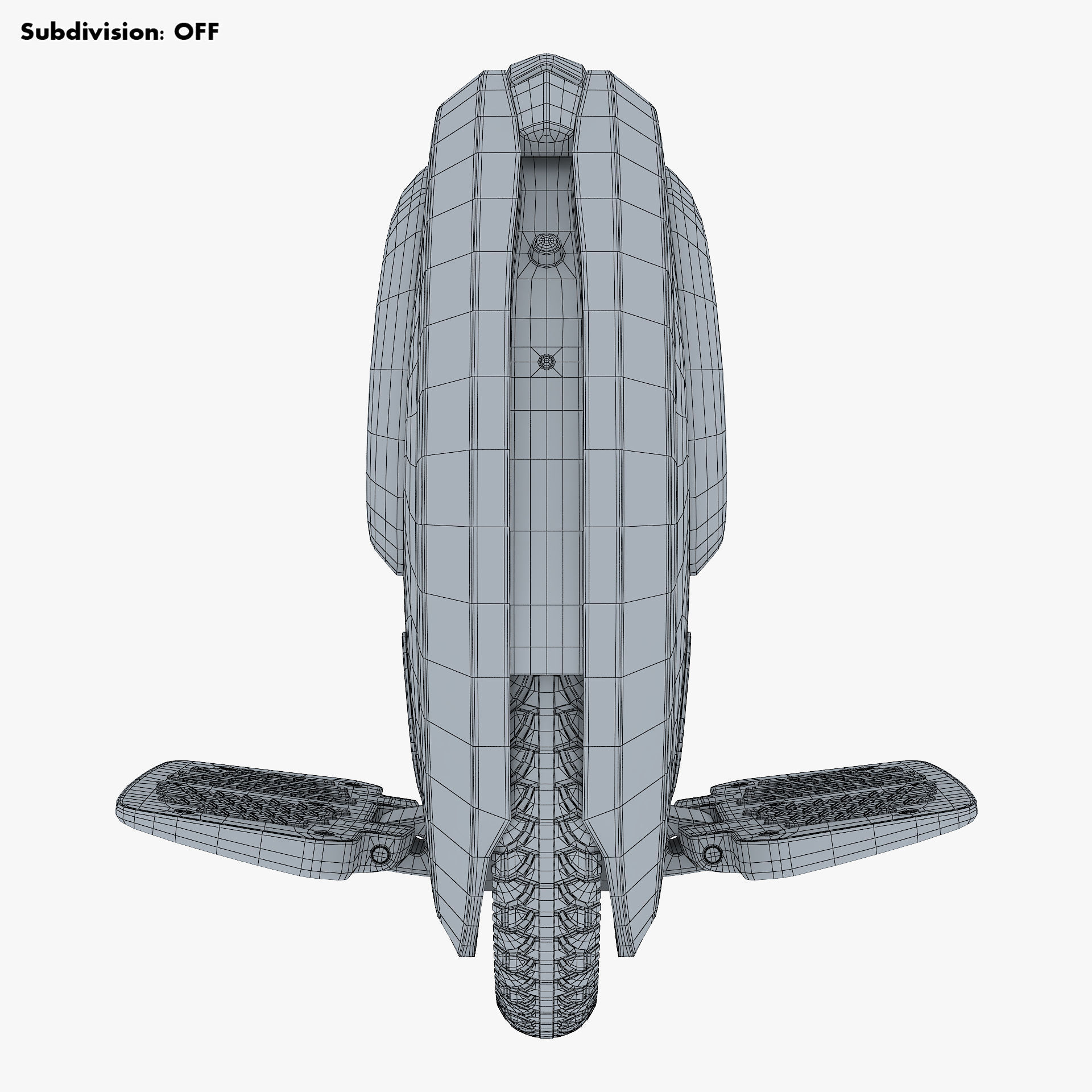 Ninebot One white 3D model_27