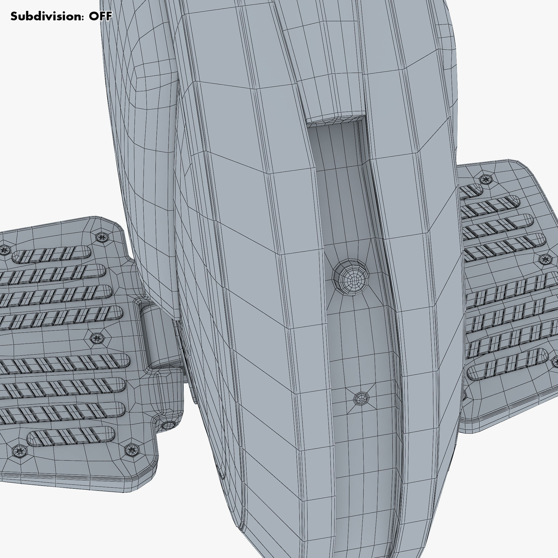Ninebot One white 3D model_39