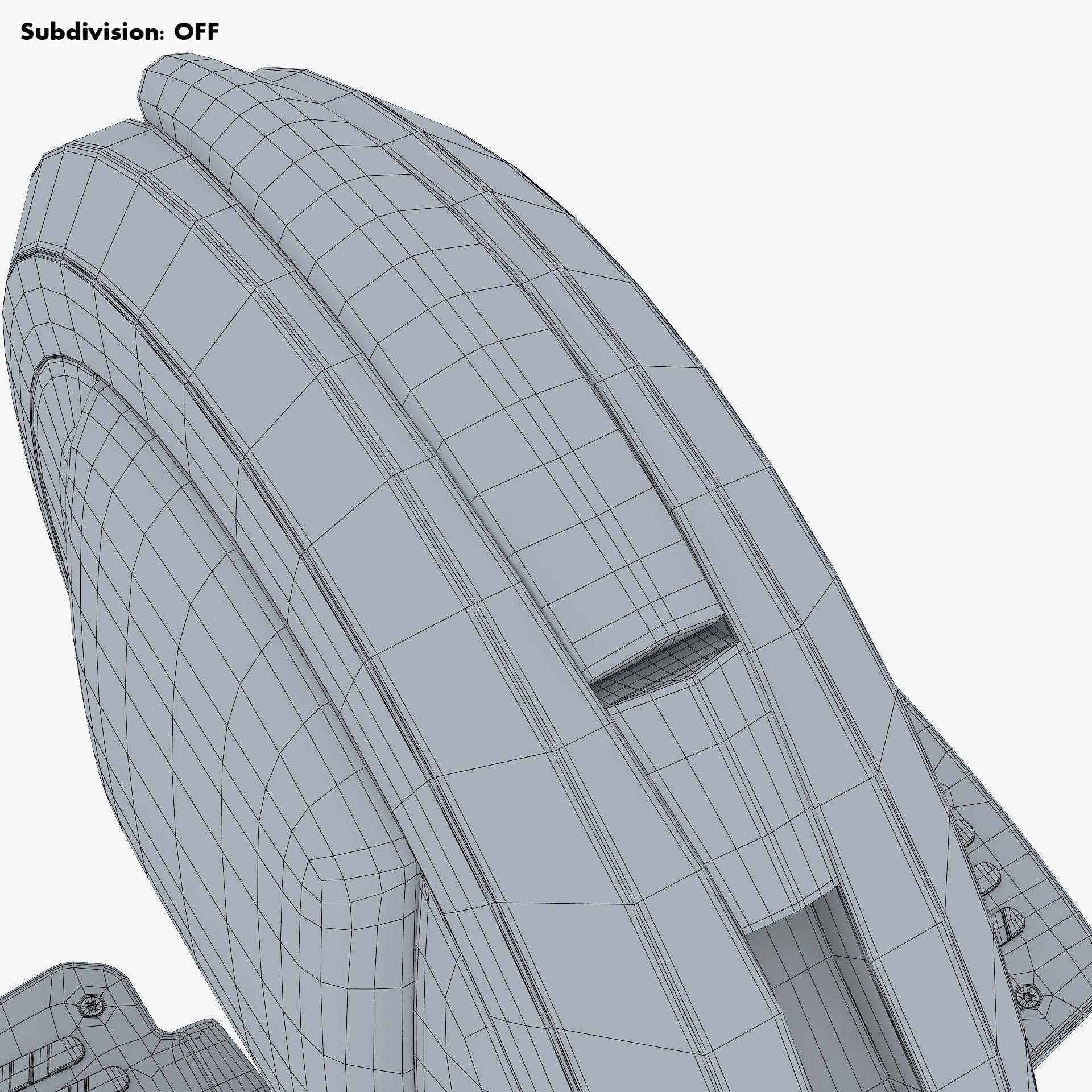 Ninebot One white 3D model_37