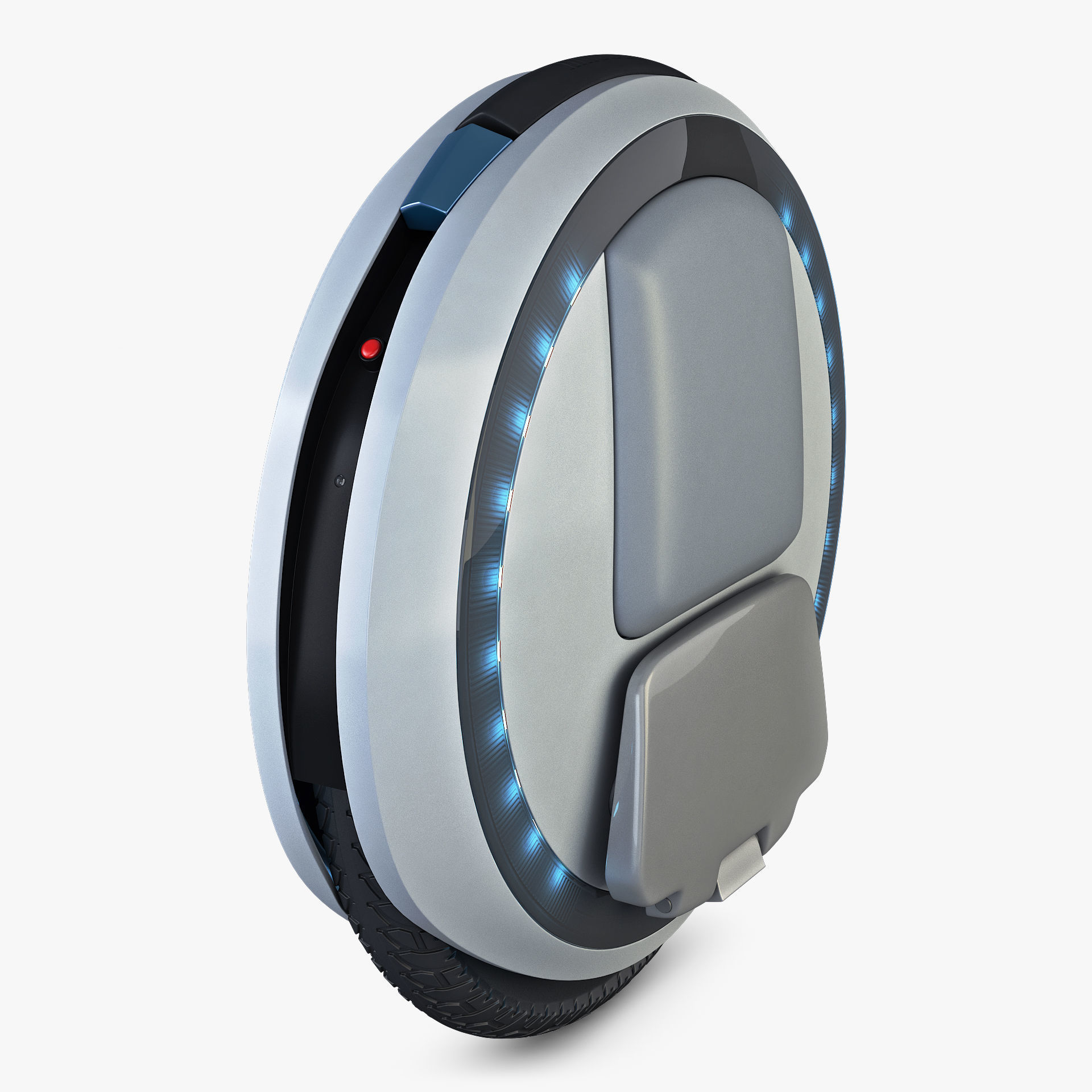 Ninebot One white 3D model_3