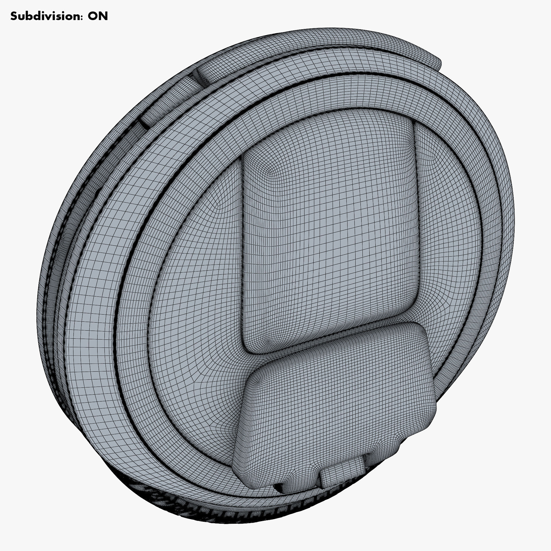 Ninebot One white 3D model_22