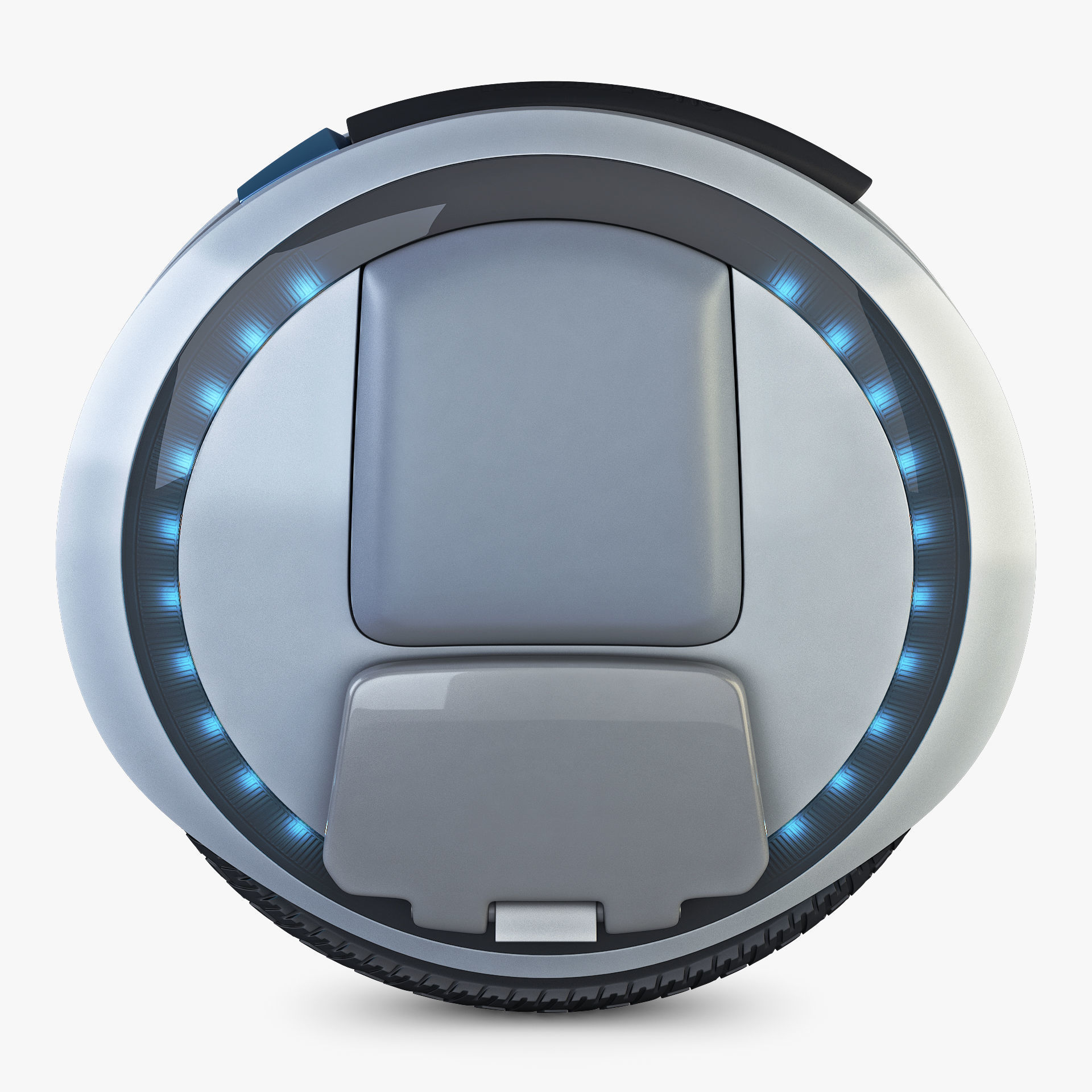 Ninebot One white 3D model_7