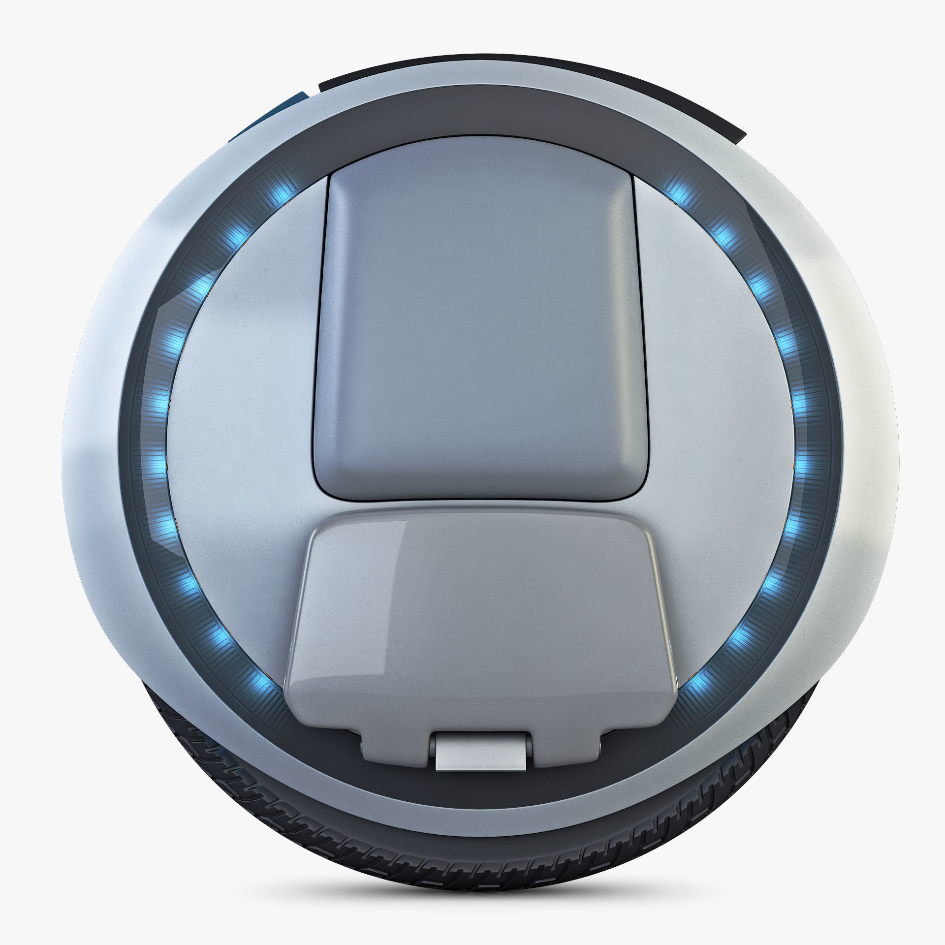 Ninebot One white 3D model_6