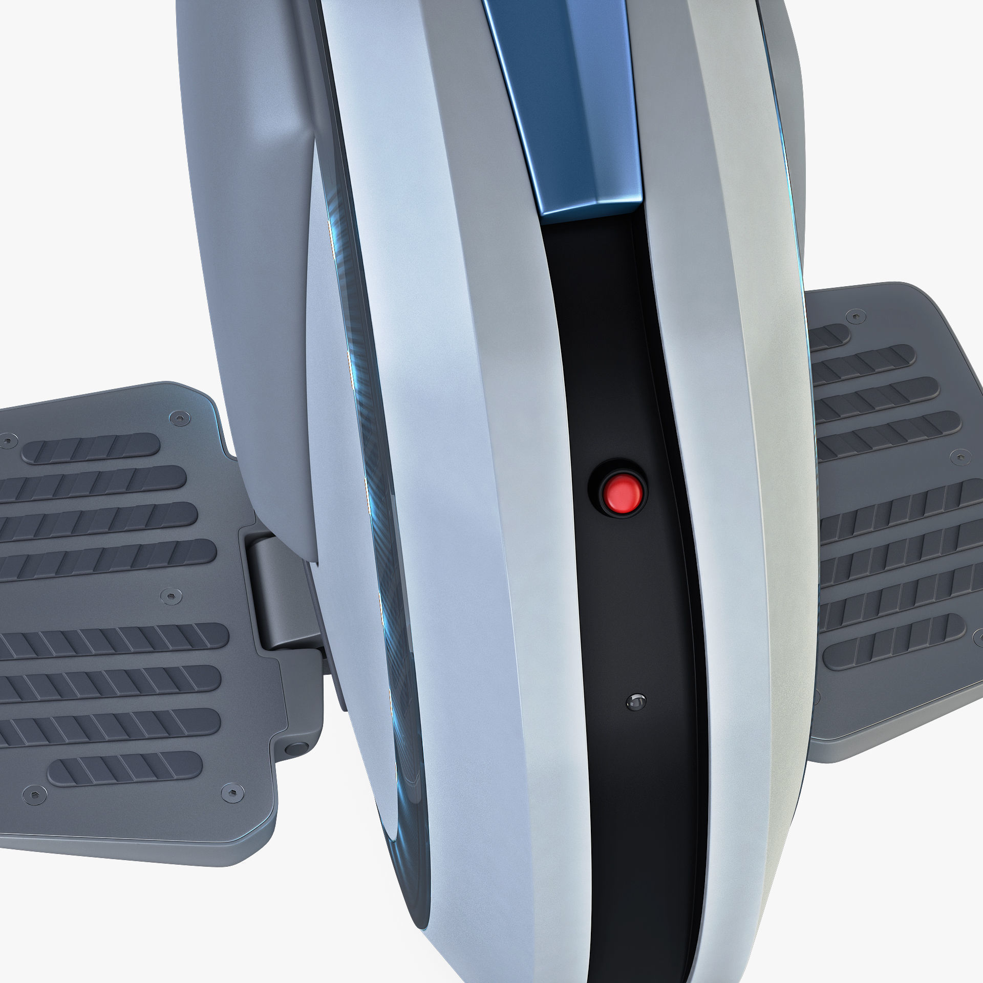 Ninebot One white 3D model_16