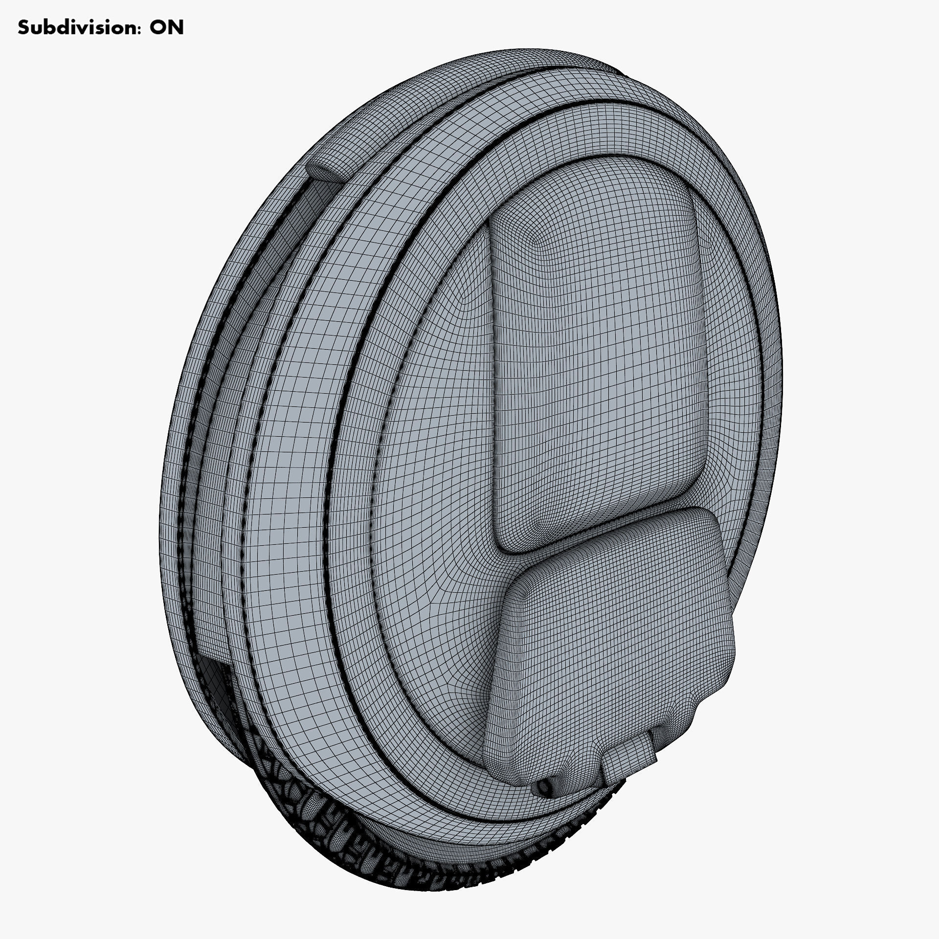 Ninebot One white 3D model_34