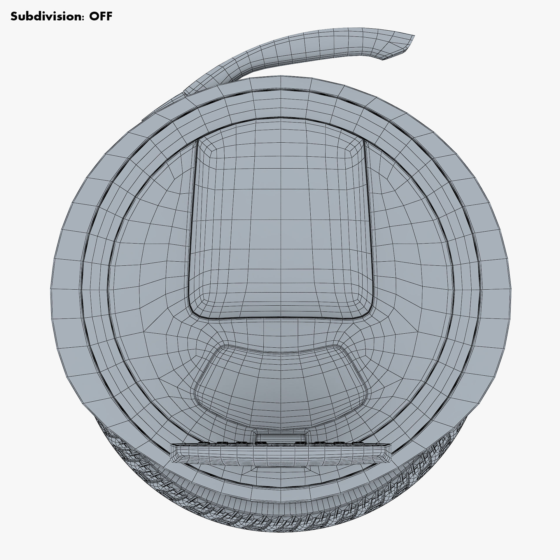 Ninebot One white 3D model_25