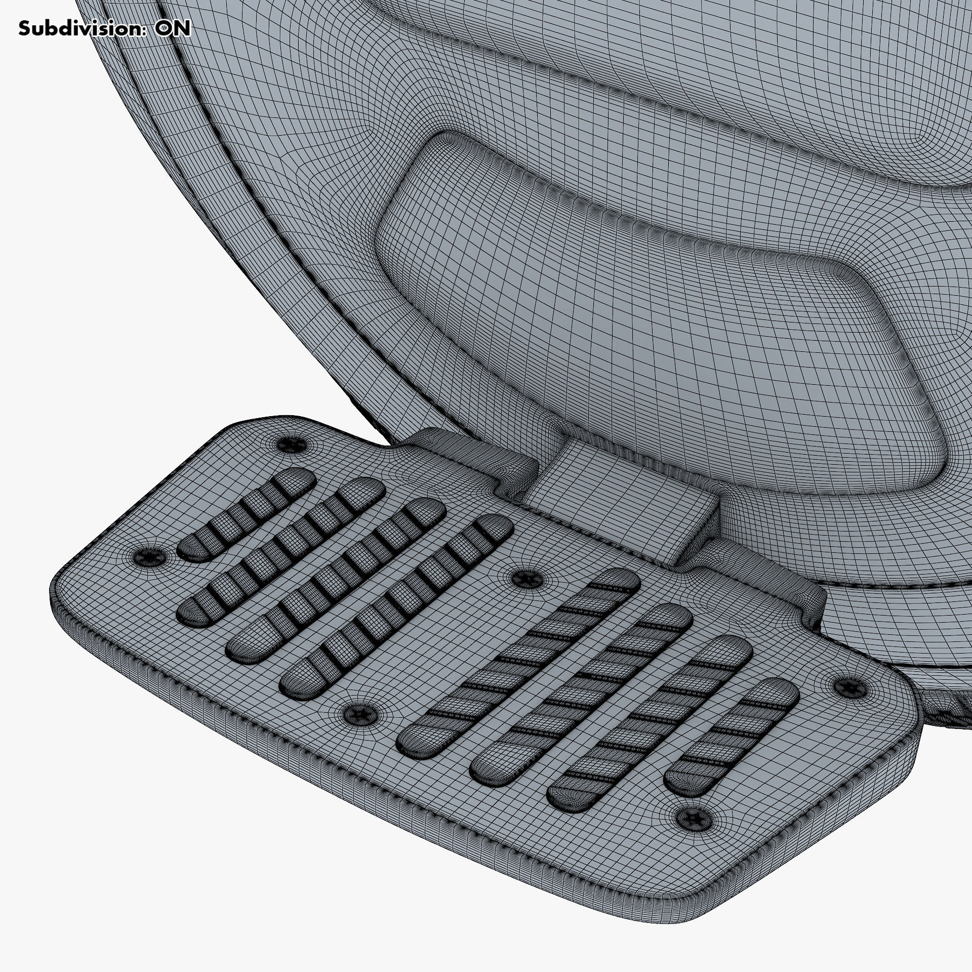 Ninebot One white 3D model_40