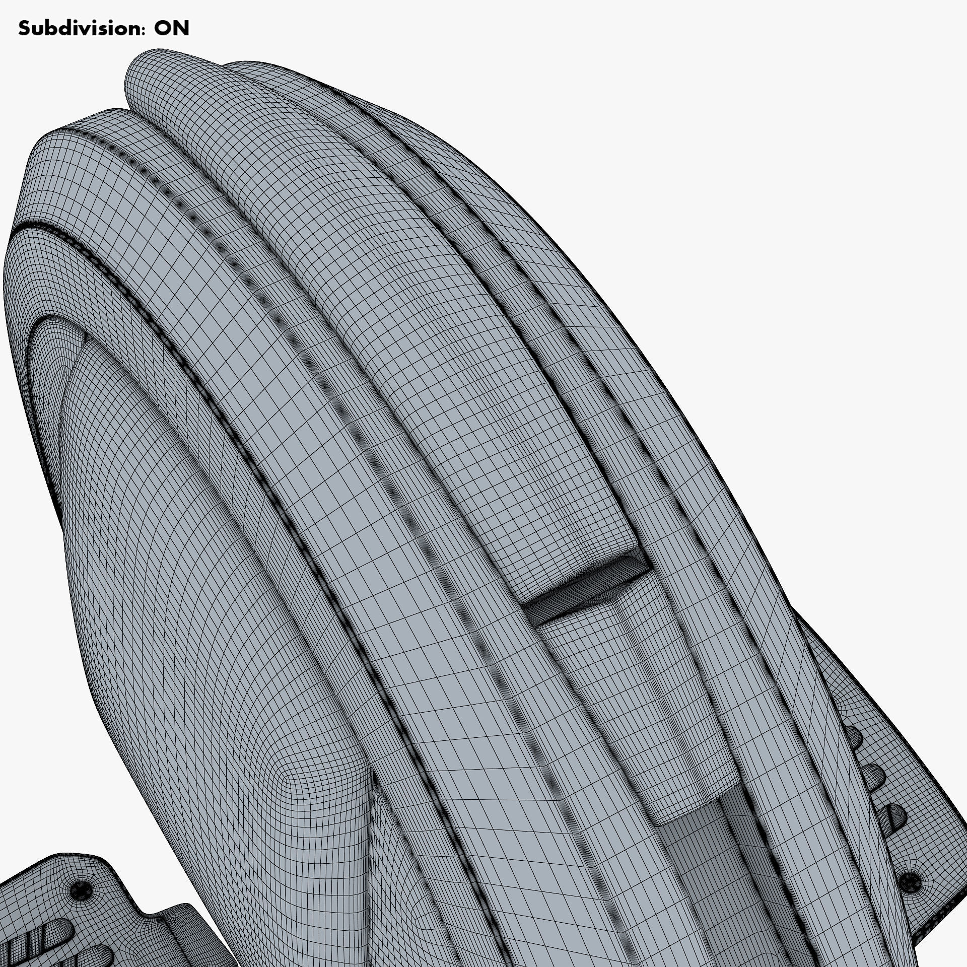 Ninebot One white 3D model_36