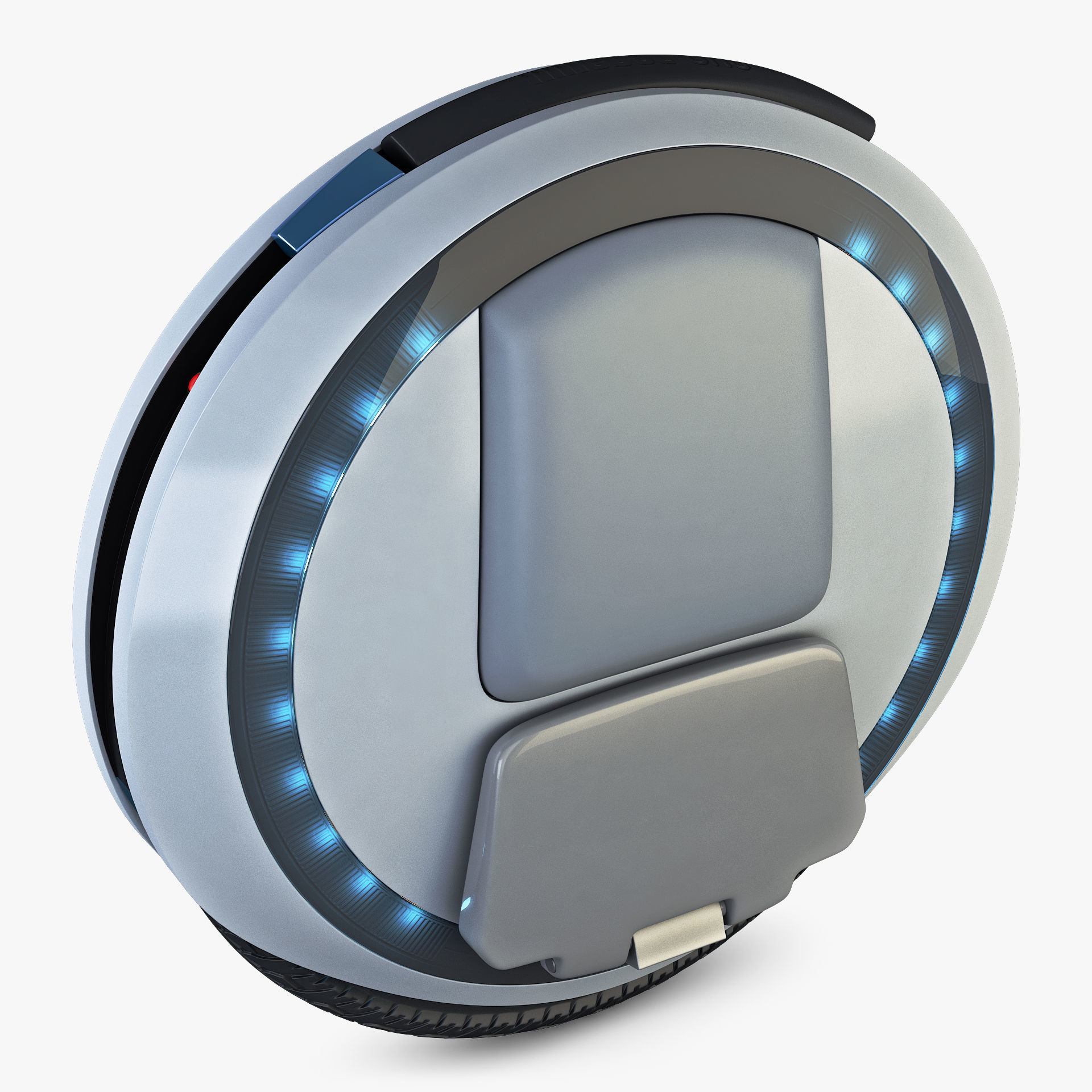 Ninebot One white 3D model_4