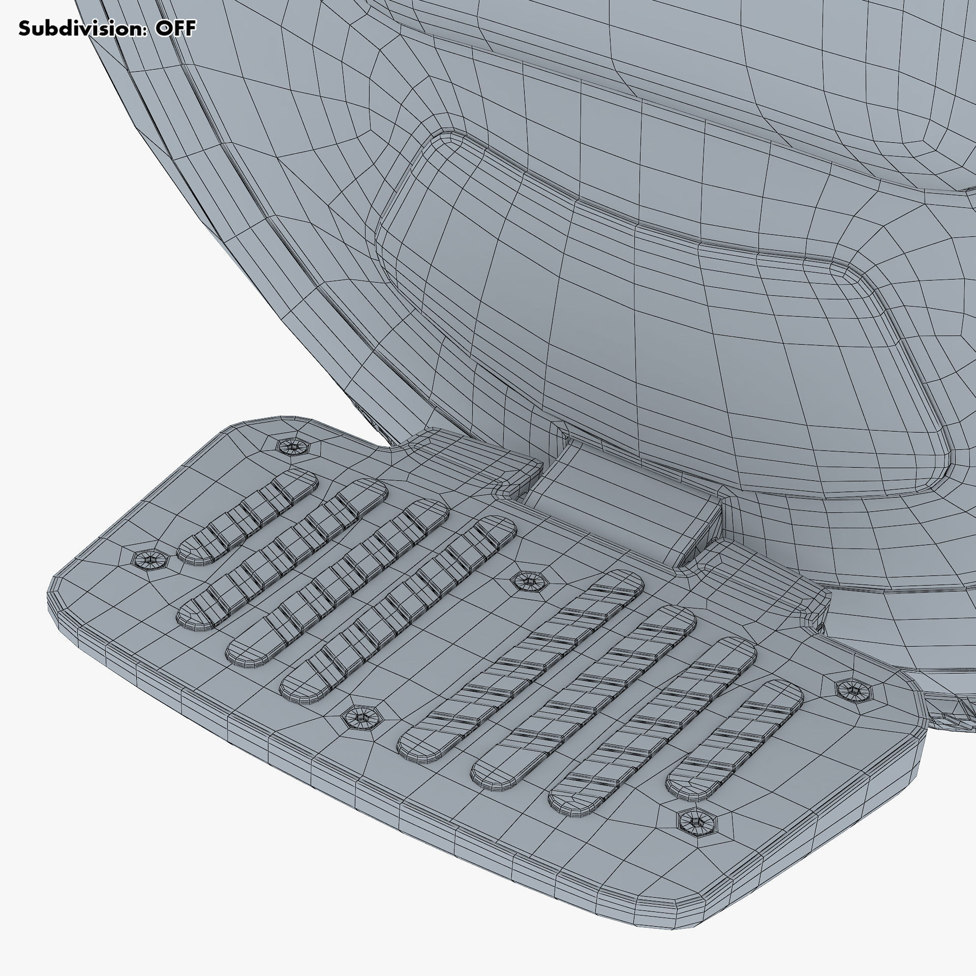 Ninebot One white 3D model_41