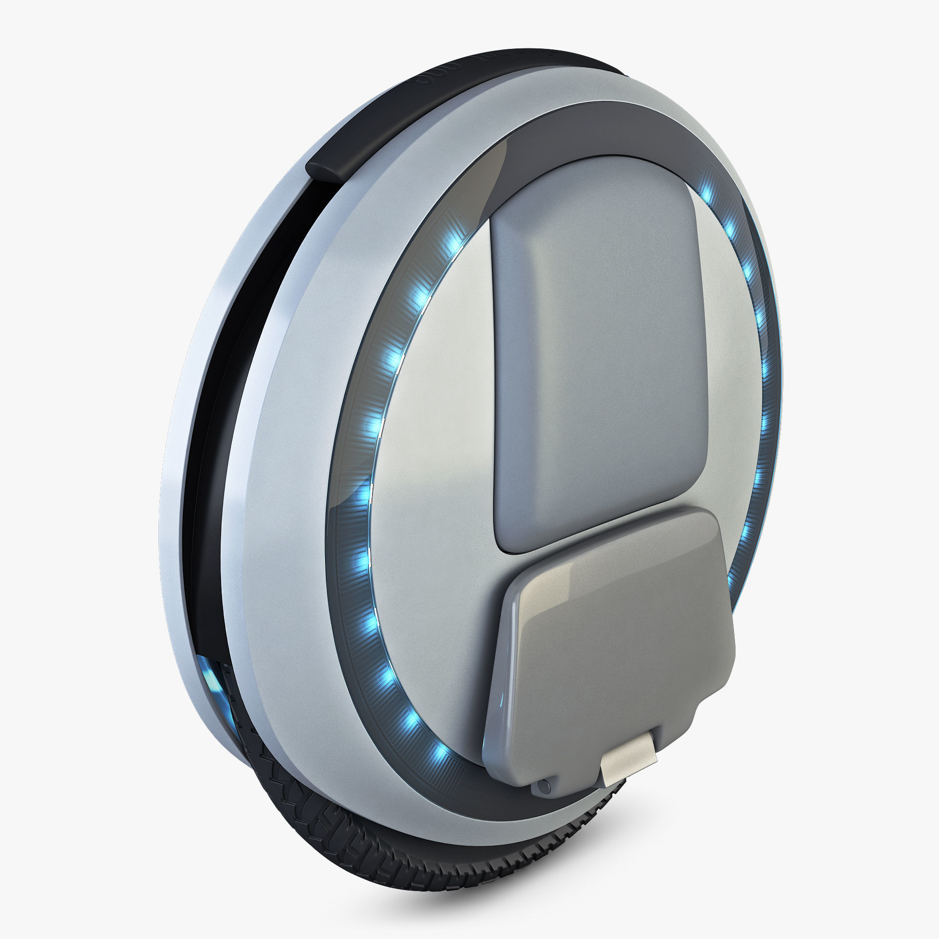 Ninebot One white 3D model_13